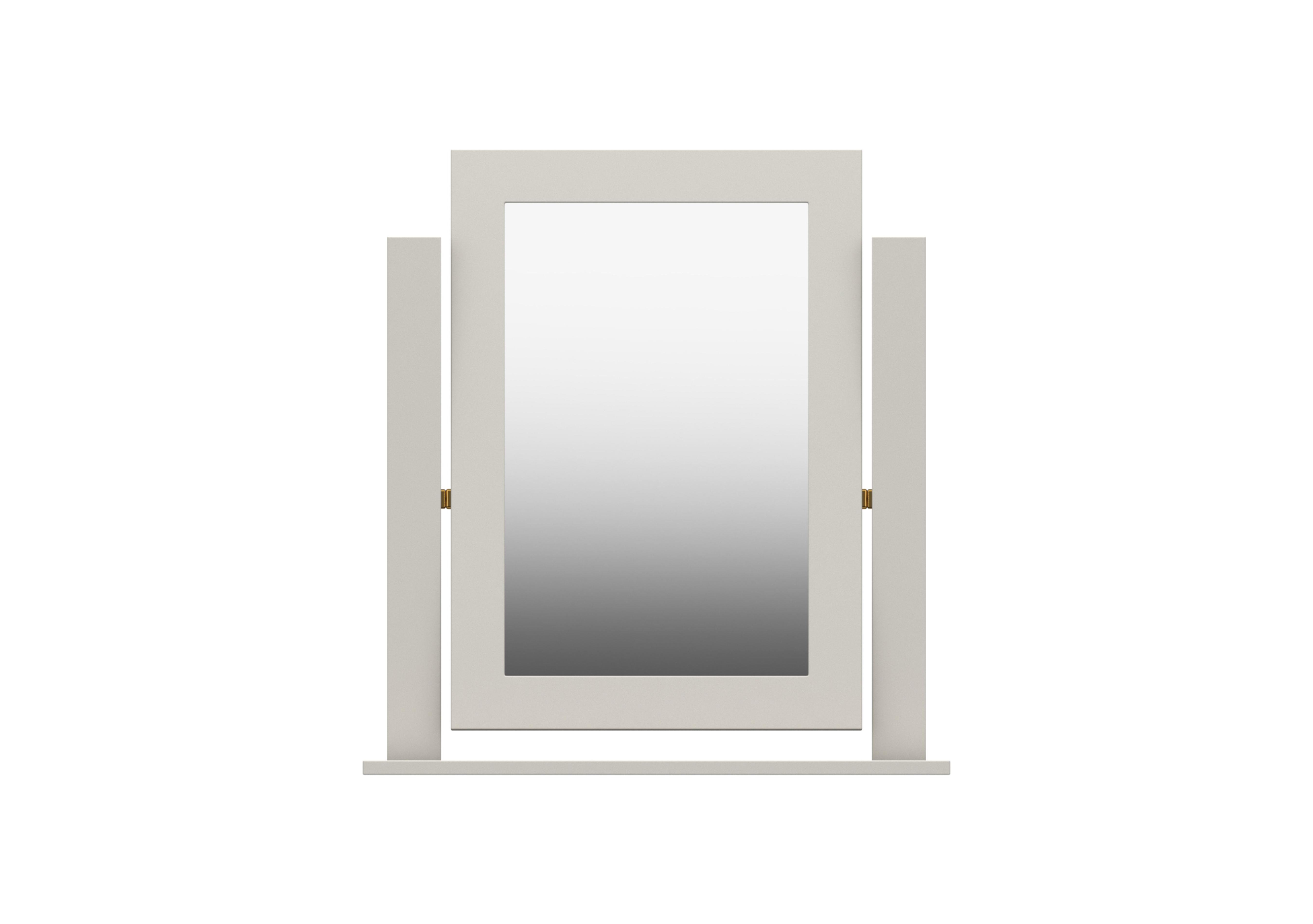 Euston Dressing Table Mirror in Grey Oak / White Grey Gloss on Furniture Village