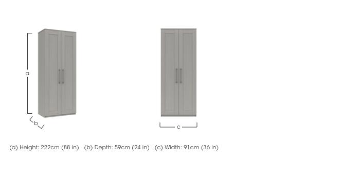 Fenchurch 2 Door Tall Wardrobe in  on Furniture Village