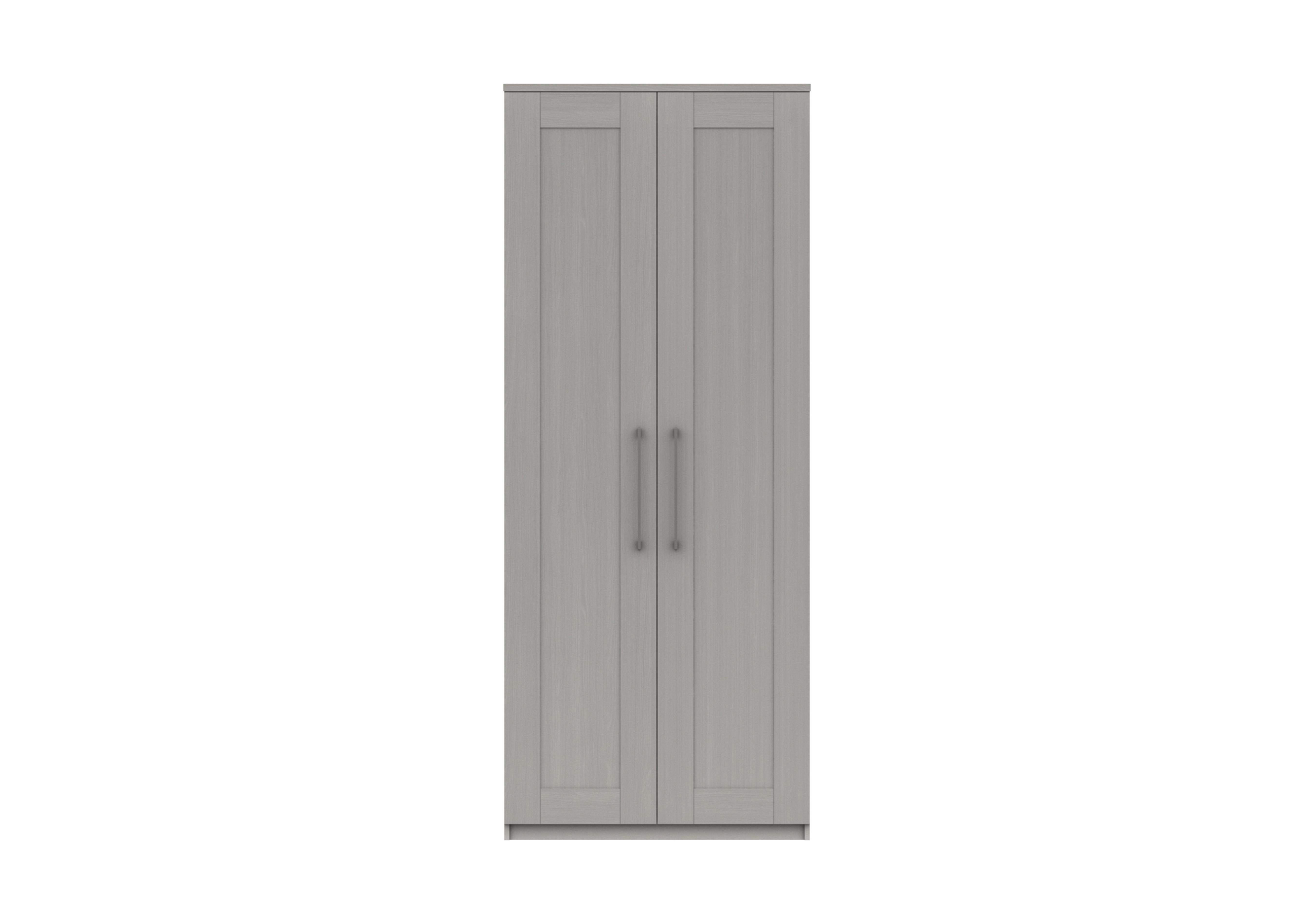 Fenchurch 2 Door Tall Wardrobe in Light Grey on Furniture Village