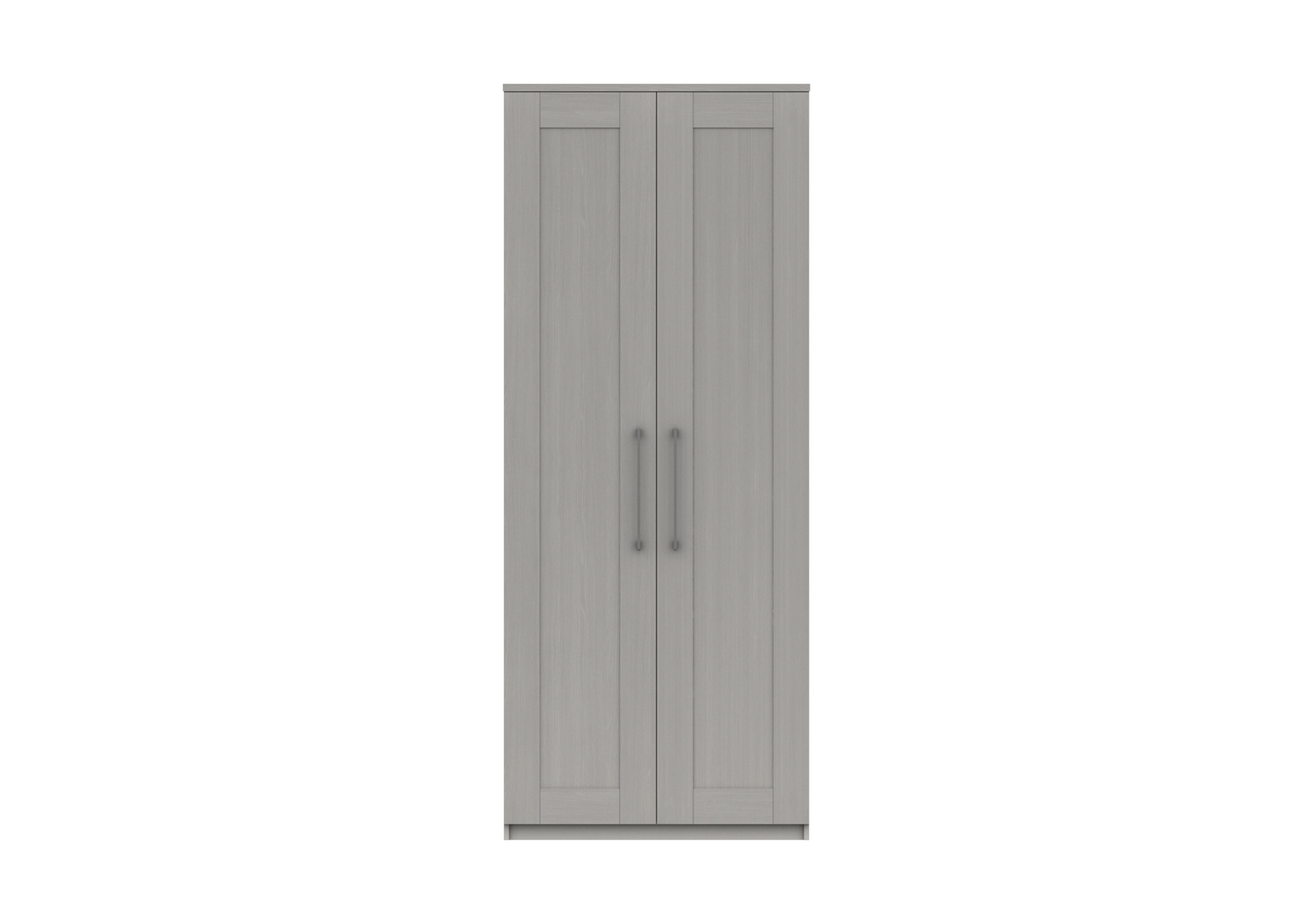 Fenchurch 2 Door Tall Wardrobe in Light Grey on Furniture Village