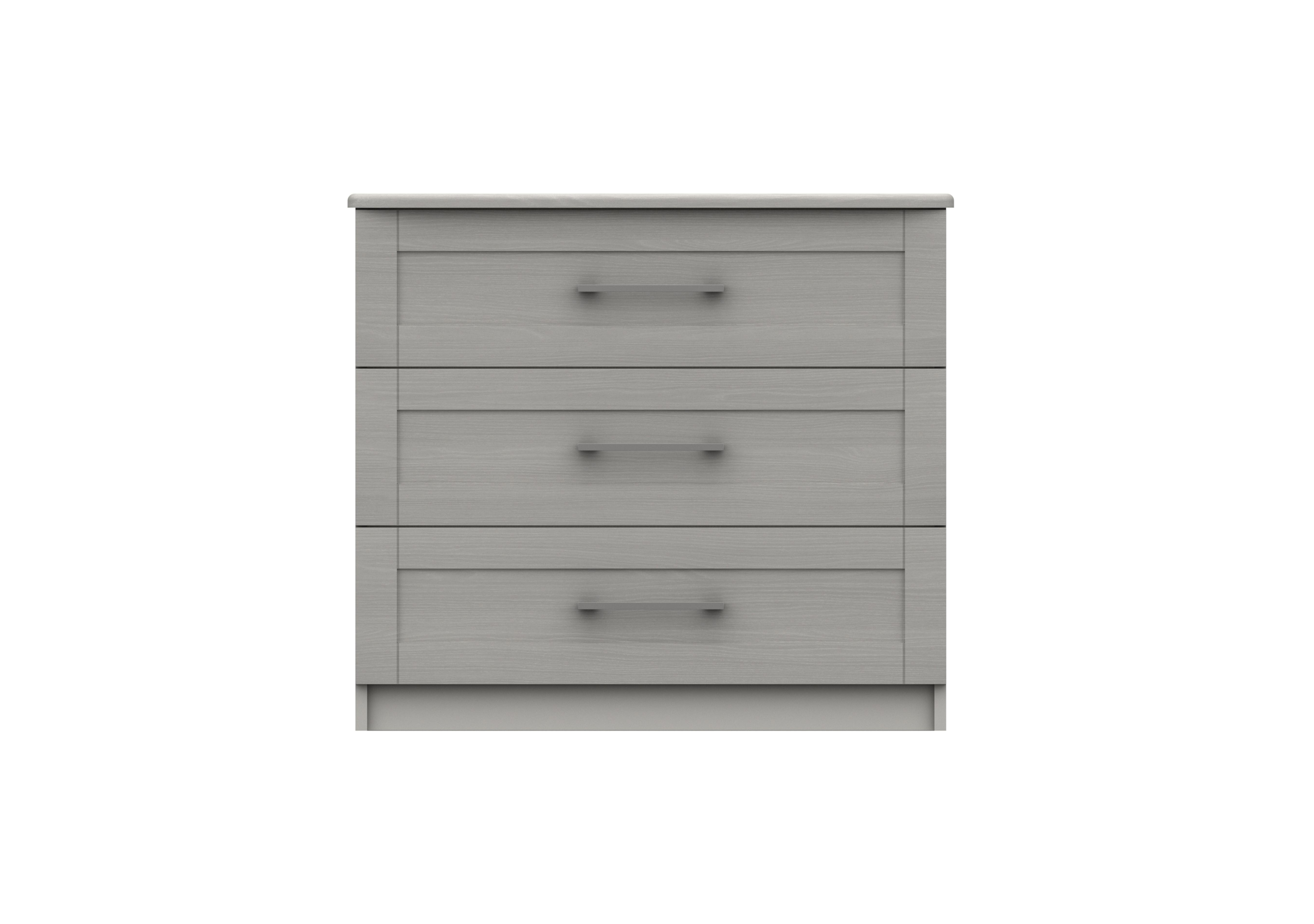 Fenchurch 3 Drawer Chest in Light Grey on Furniture Village