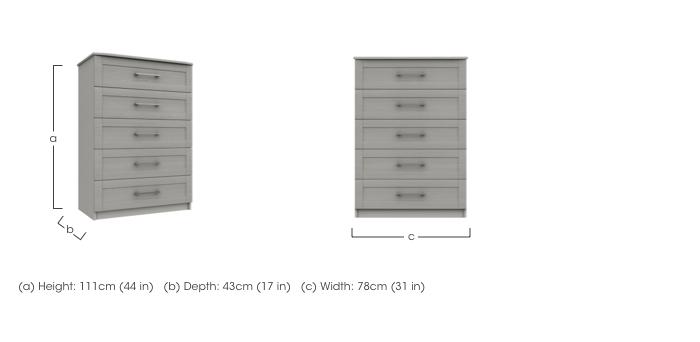 Fenchurch 5 Drawer Chest in  on Furniture Village