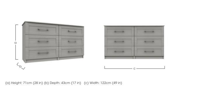 Fenchurch 6 Drawer Wide Chest in  on Furniture Village