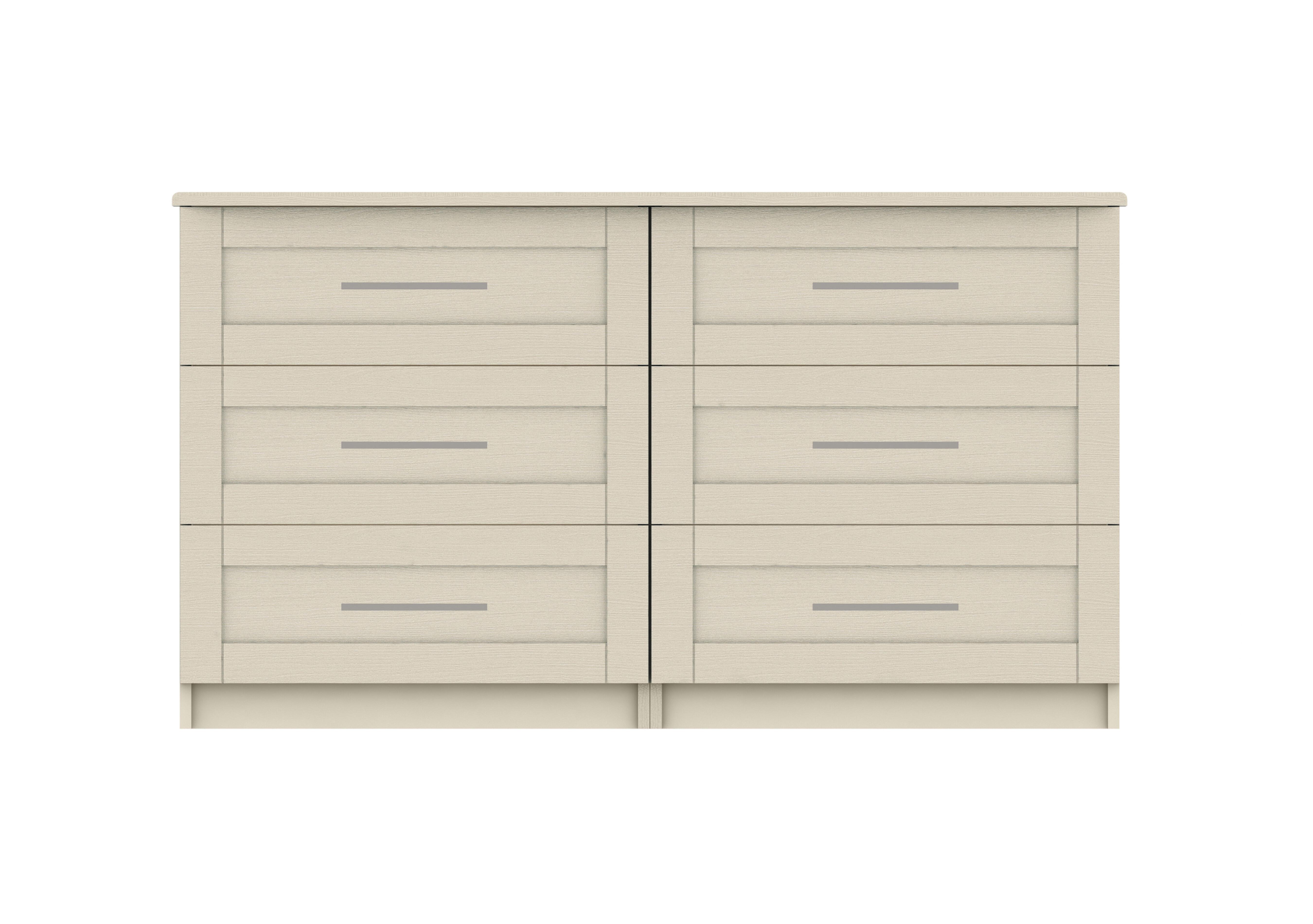 Fenchurch 6 Drawer Wide Chest in Champagne on Furniture Village
