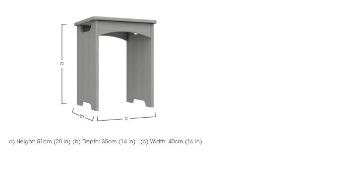 Fenchurch Dressing Table Stool in  on Furniture Village
