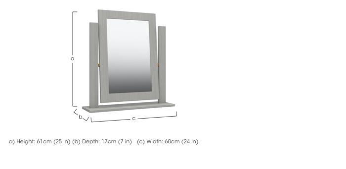 Fenchurch Dressing Table Mirror in  on Furniture Village