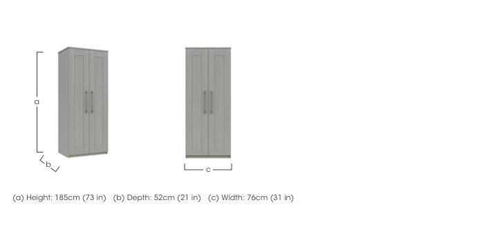 Fenchurch 2 Door Wardrobe in  on Furniture Village