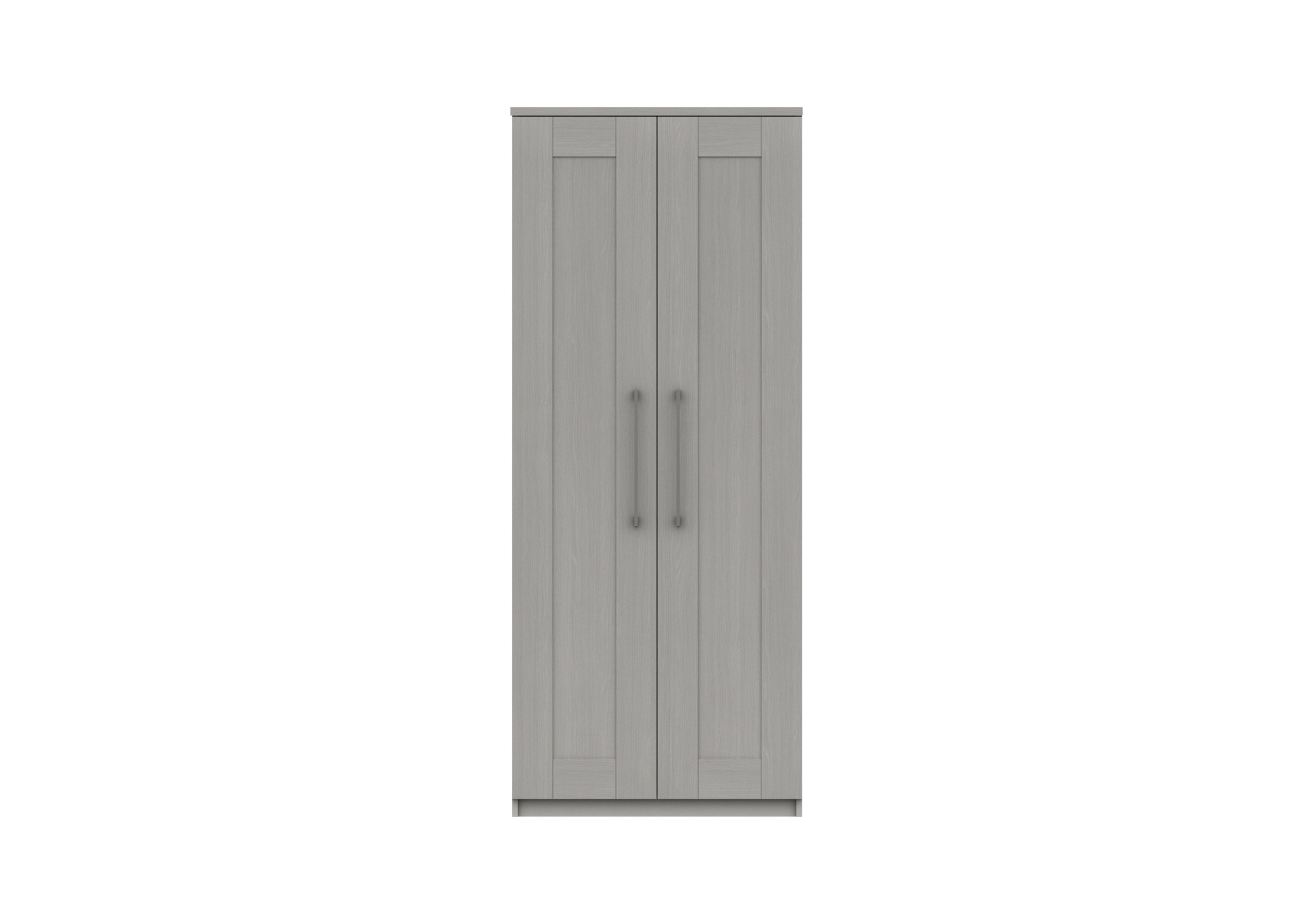 Fenchurch 2 Door Wardrobe in Light Grey on Furniture Village