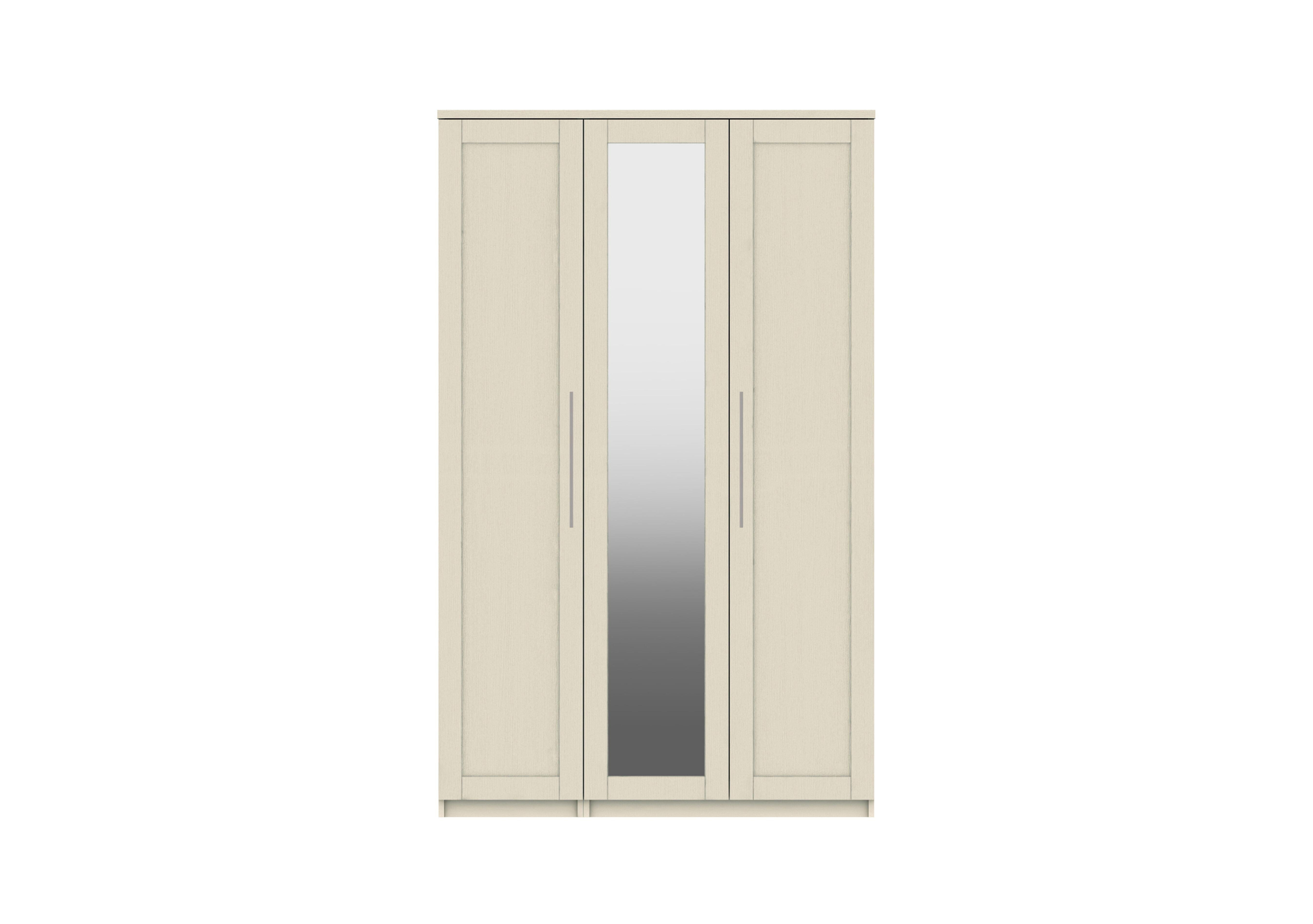 Fenchurch 3 Door Wardrobe with Mirror in Champagne on Furniture Village