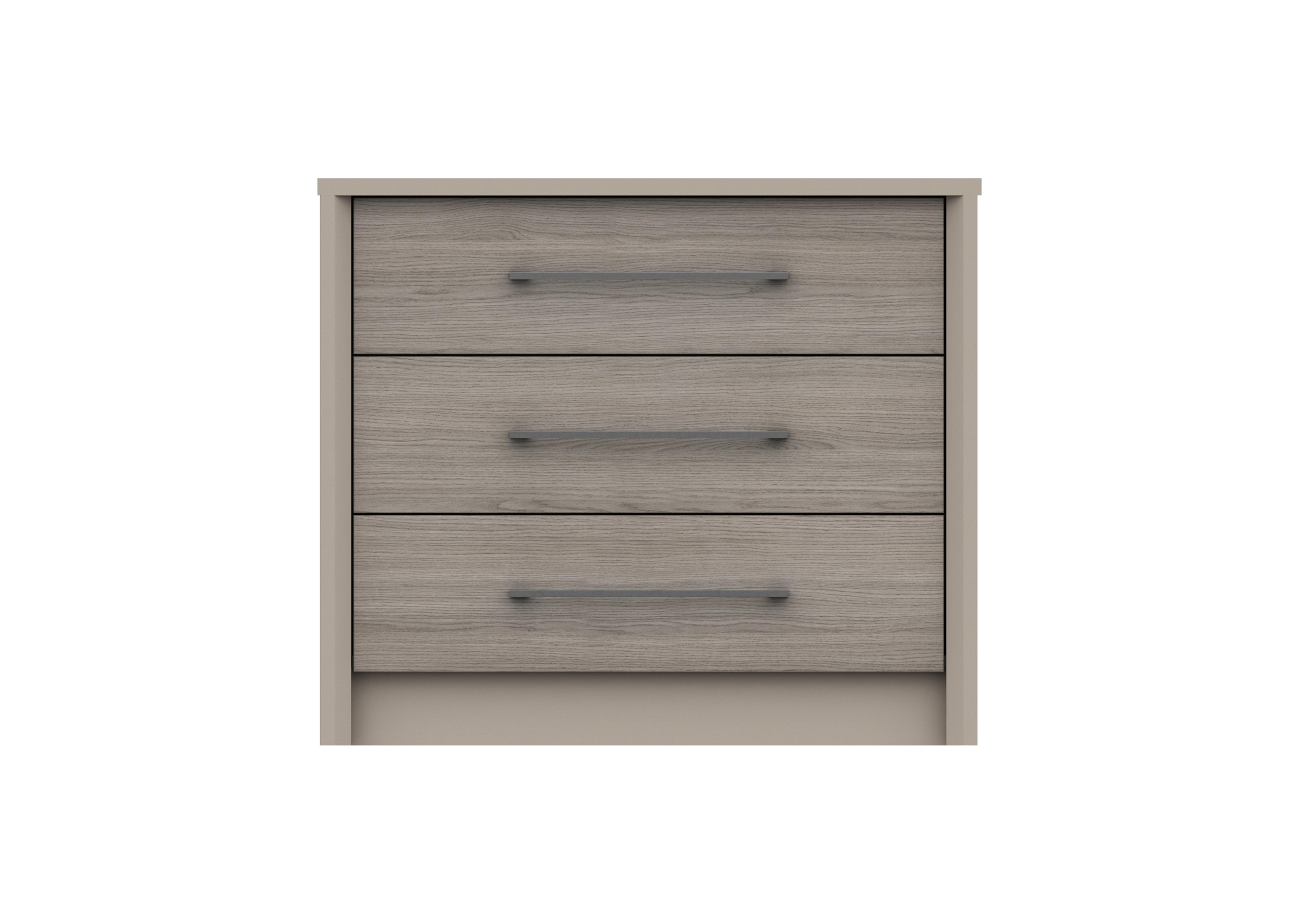Paddington 3 Drawer Chest in Fired Earth/Grey Oak on Furniture Village