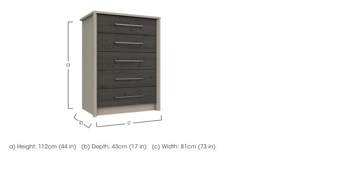 Paddington 5 Drawer Chest in  on Furniture Village