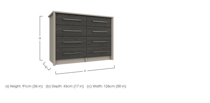 Paddington 8 Drawer Wide Chest in  on Furniture Village