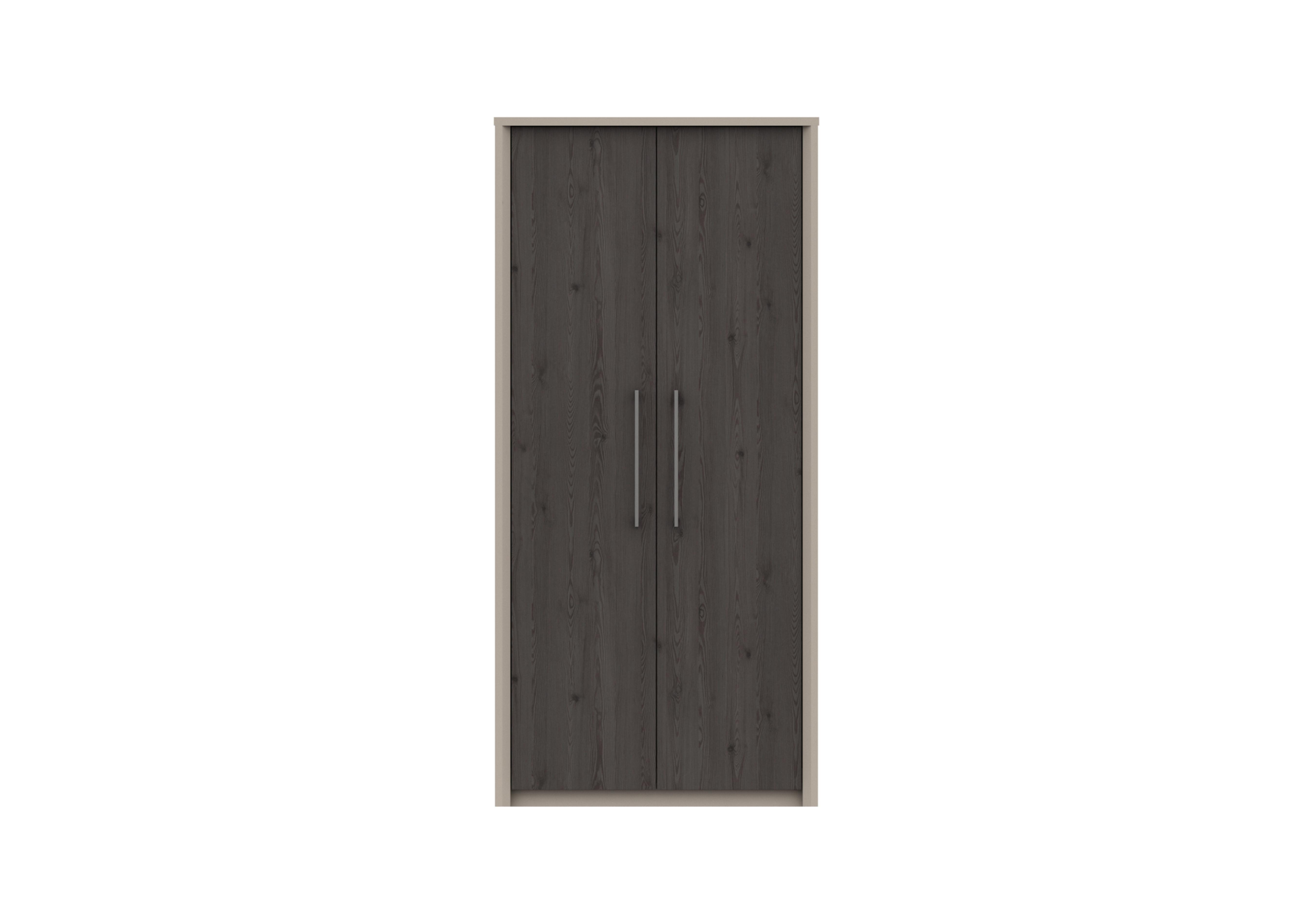 Paddington 2 Door Wardrobe in Fired Earth/Anthracite Larch on Furniture Village