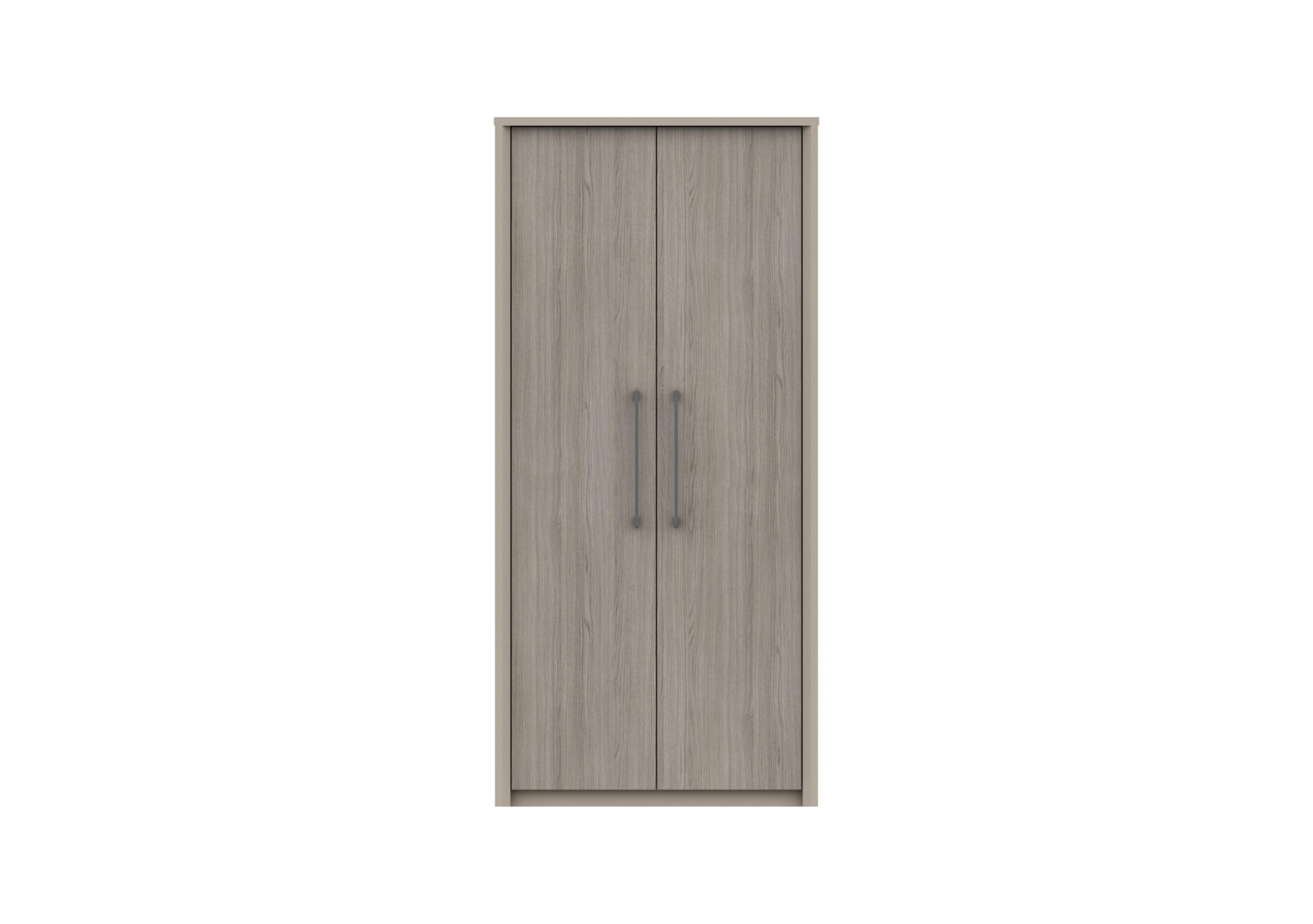 Paddington 2 Door Wardrobe in Fired Earth/Grey Oak on Furniture Village