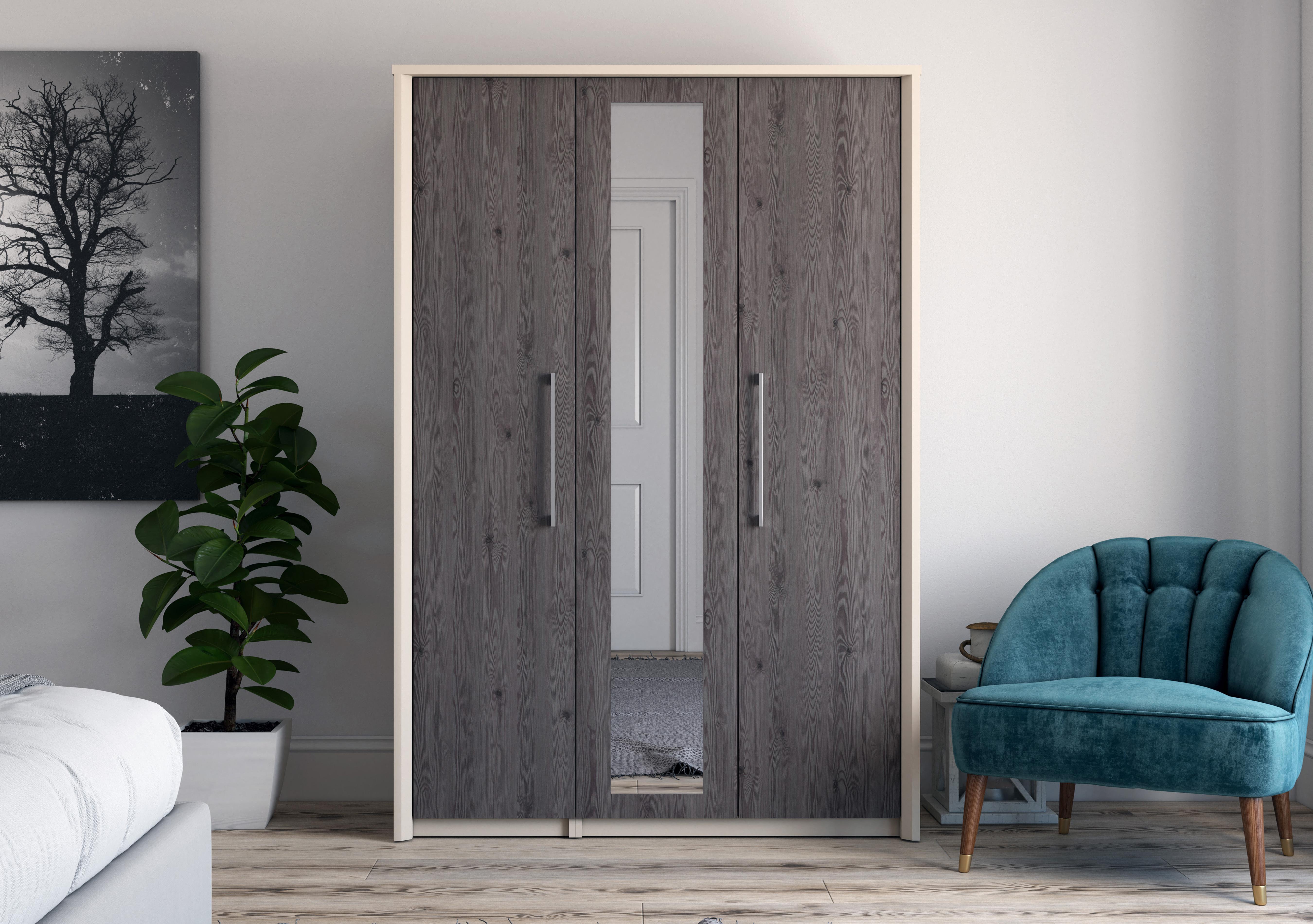 Paddington 3 Door Wardrobe with Mirror in  on Furniture Village