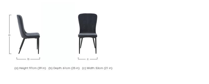 Noir Dining Chair in  on Furniture Village