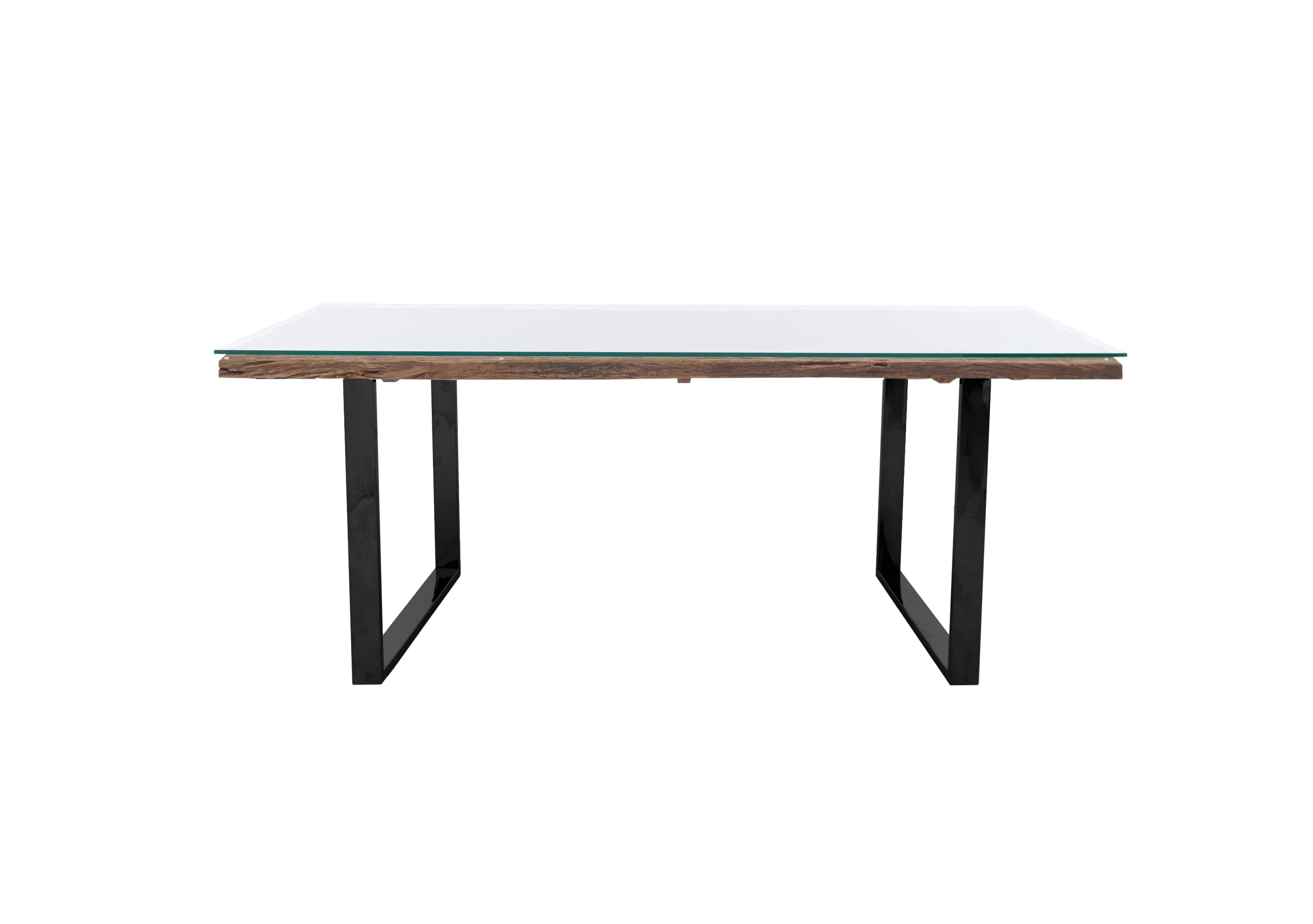Noir Dining Table with U-Leg Base in  on Furniture Village