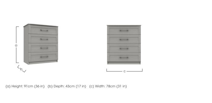 Fenchurch 4 Drawer Chest in  on Furniture Village