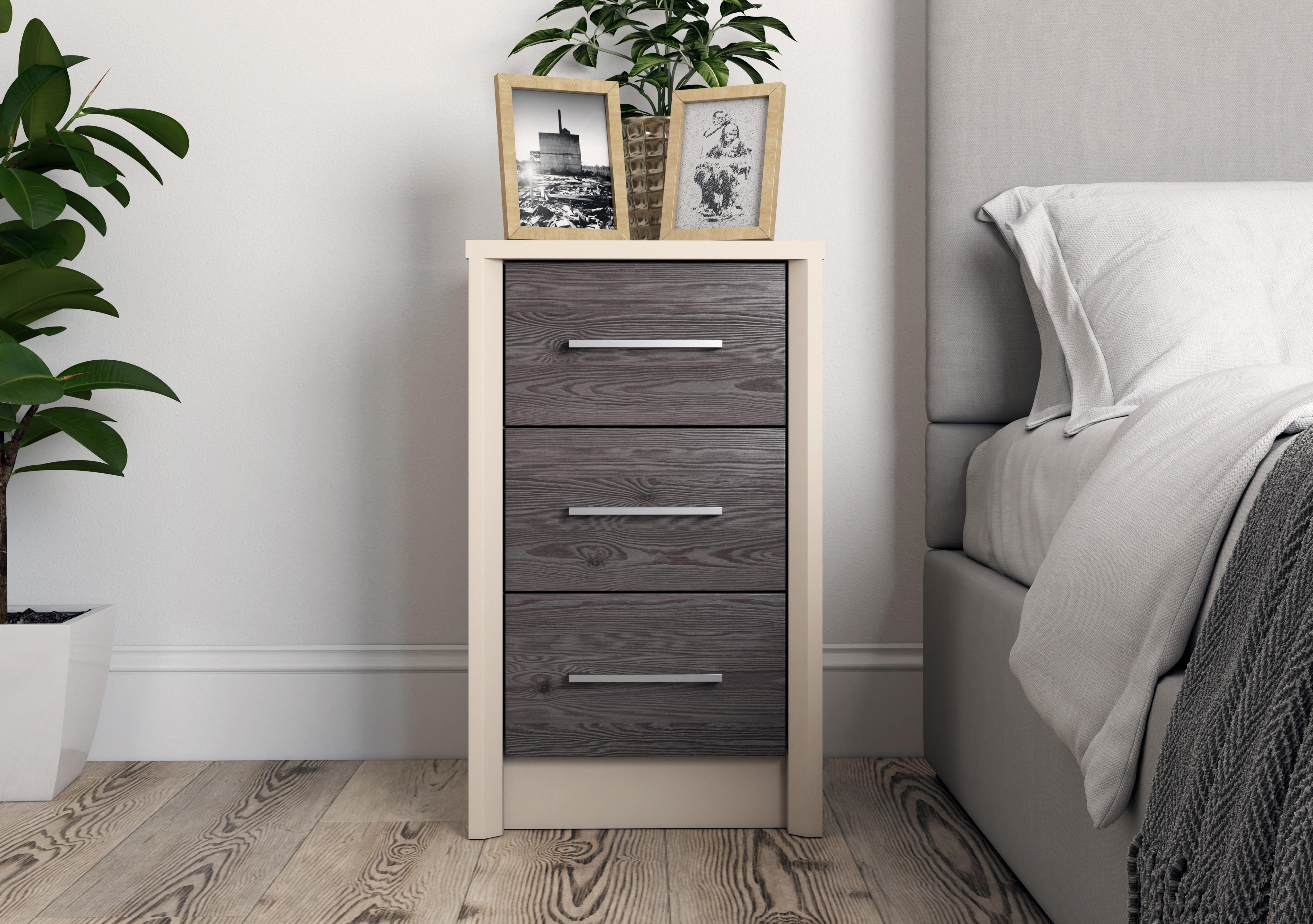 Paddington 3 Drawer Bedside Chest in  on Furniture Village