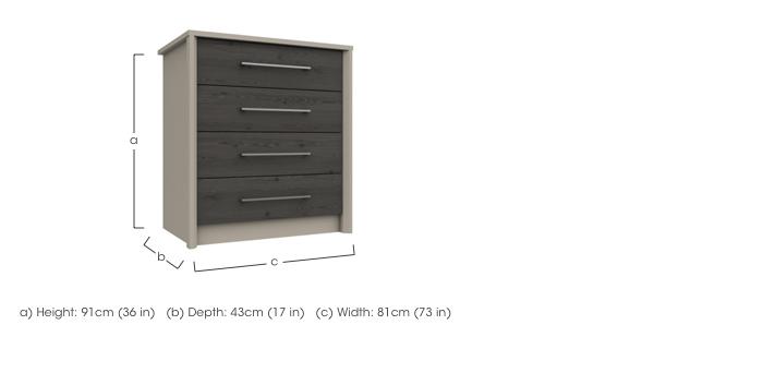Paddington 4 Drawer Chest in  on Furniture Village