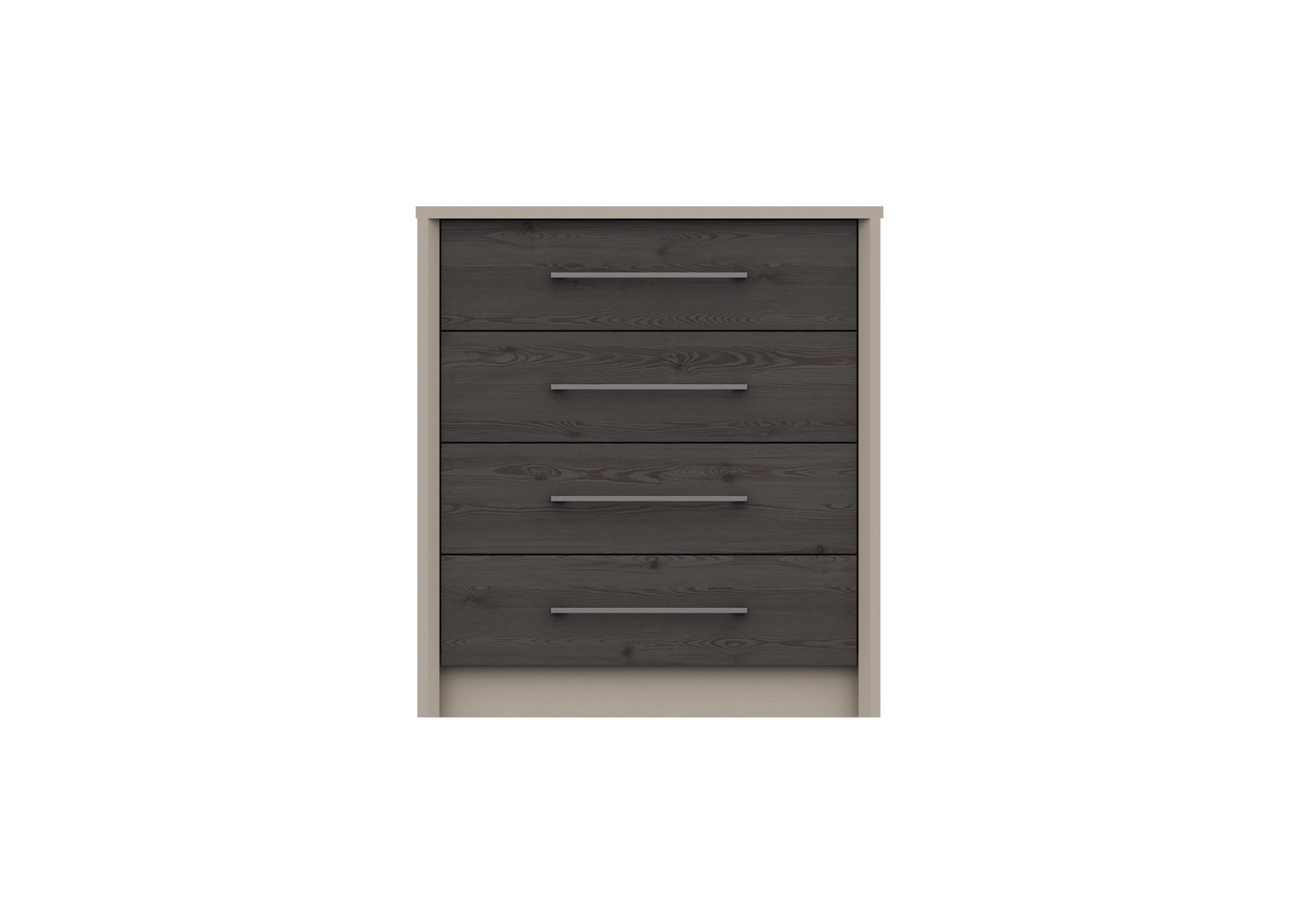 Paddington 4 Drawer Chest in Fired Earth/Anthracite Larch on Furniture Village