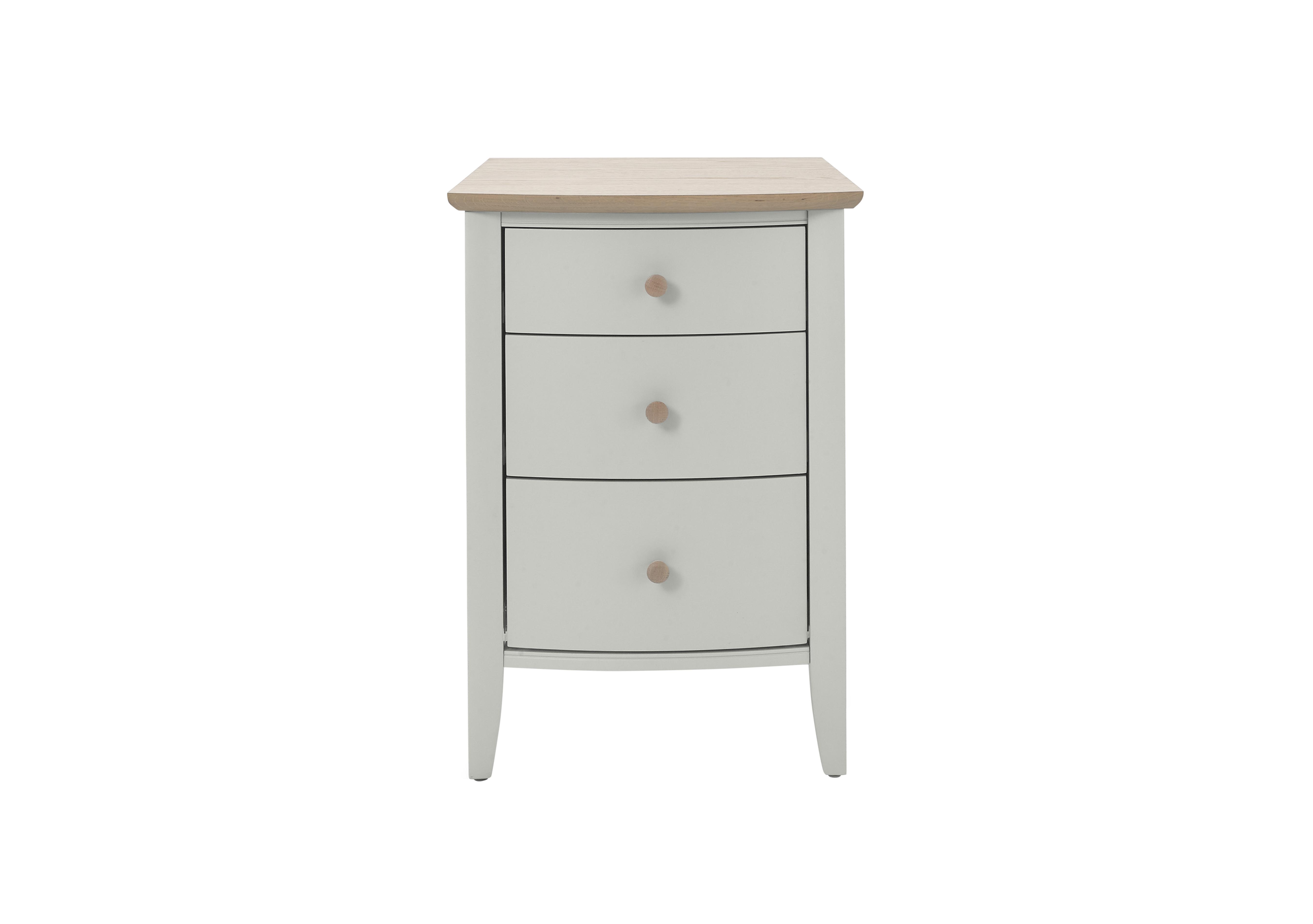 Cotswold 3 Drawer Bedside Cabinet in Warm Grey on Furniture Village