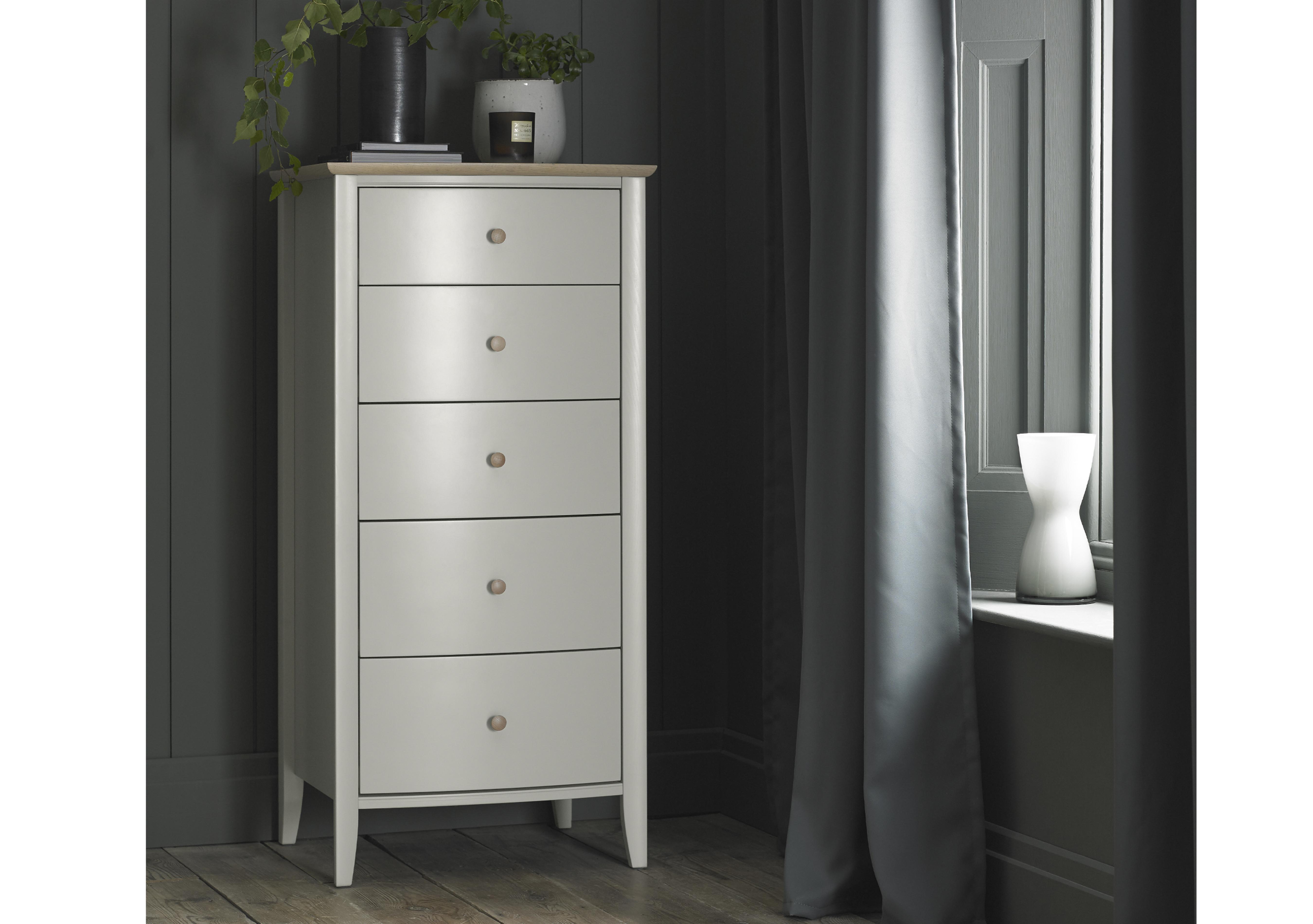 Cotswold 5 Drawer Narrow Chest in  on Furniture Village