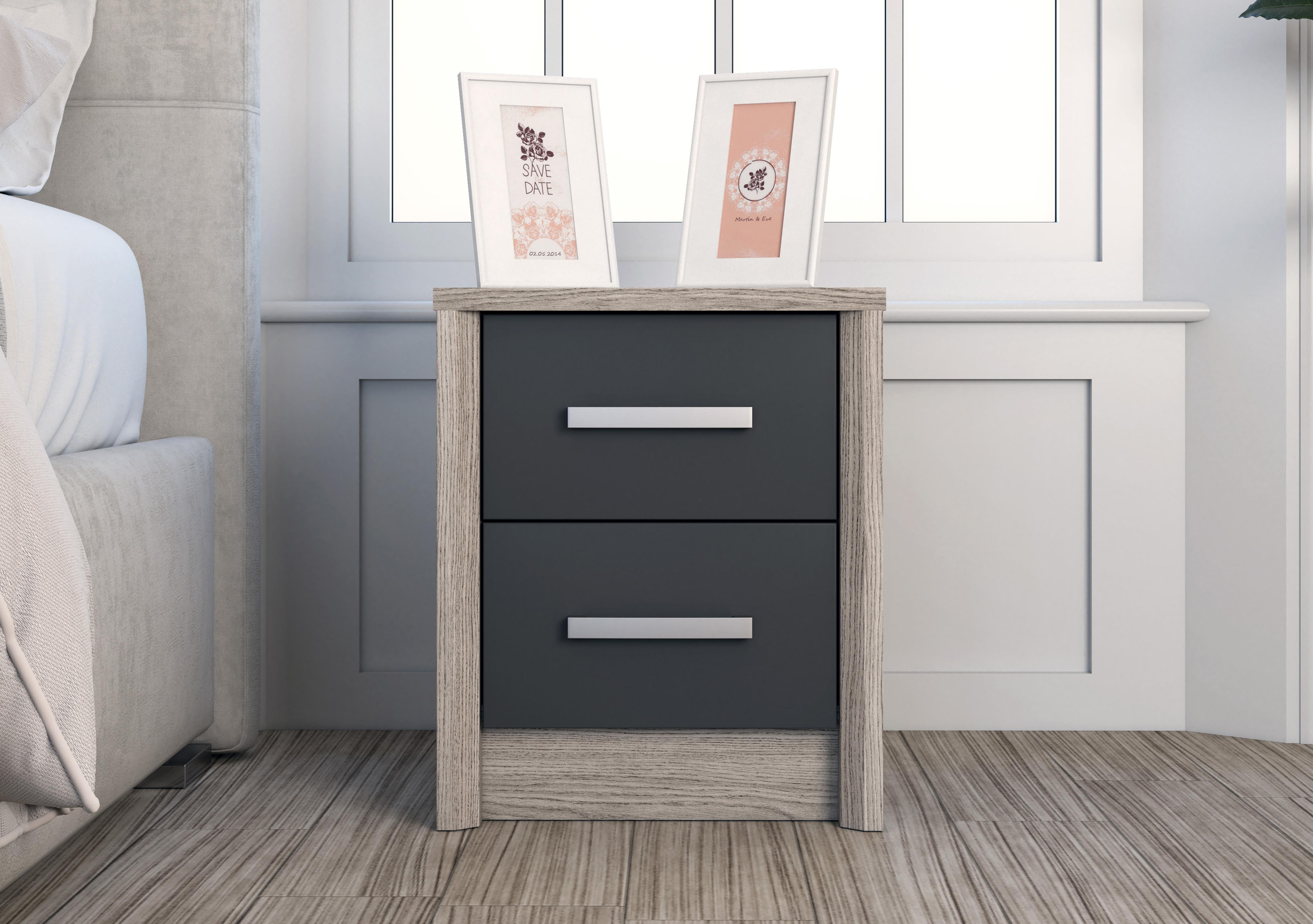 Euston 2 Drawer Bedside Chest in  on Furniture Village