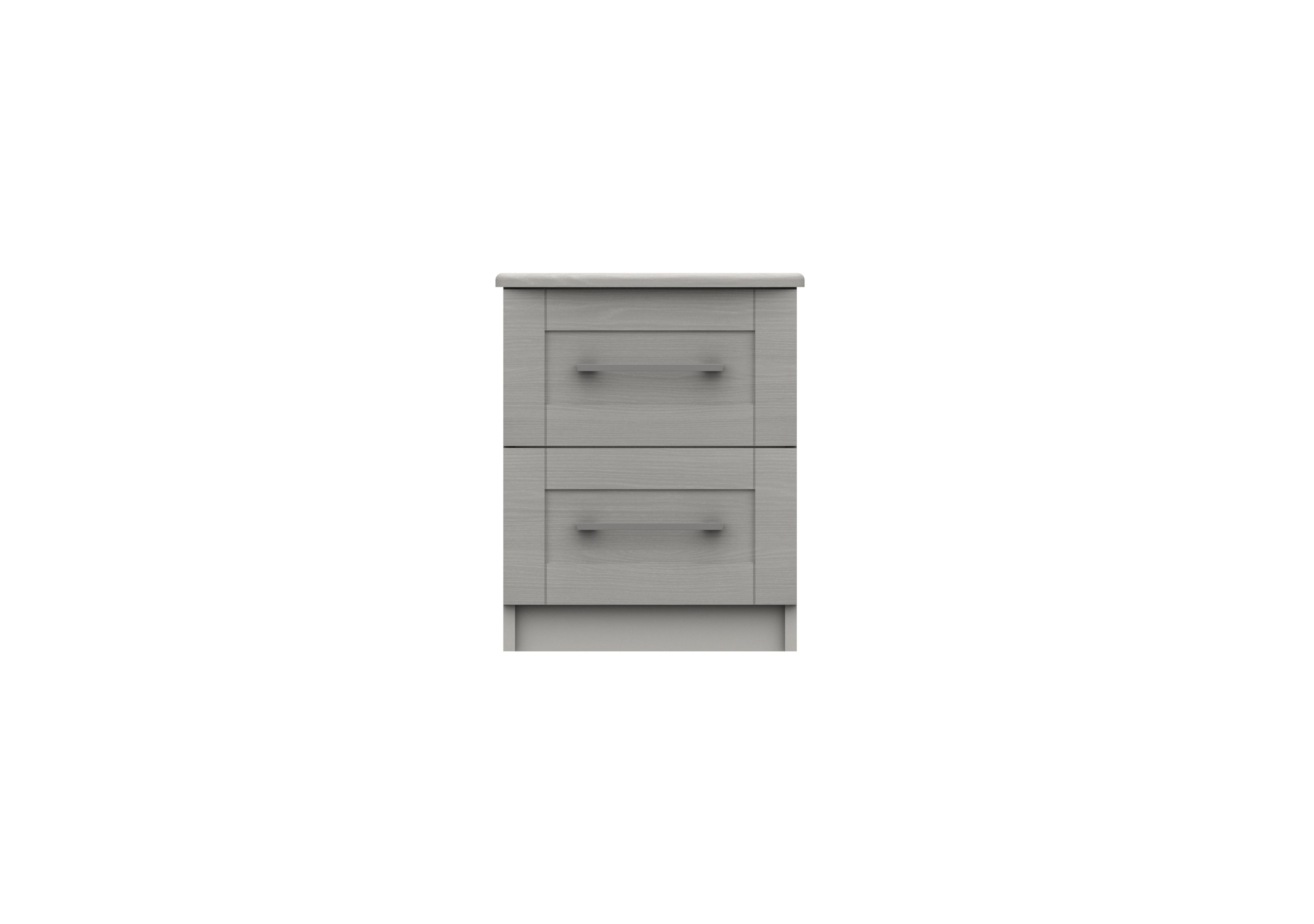 Fenchurch 2 Drawer Bedside Chest in Light Grey on Furniture Village