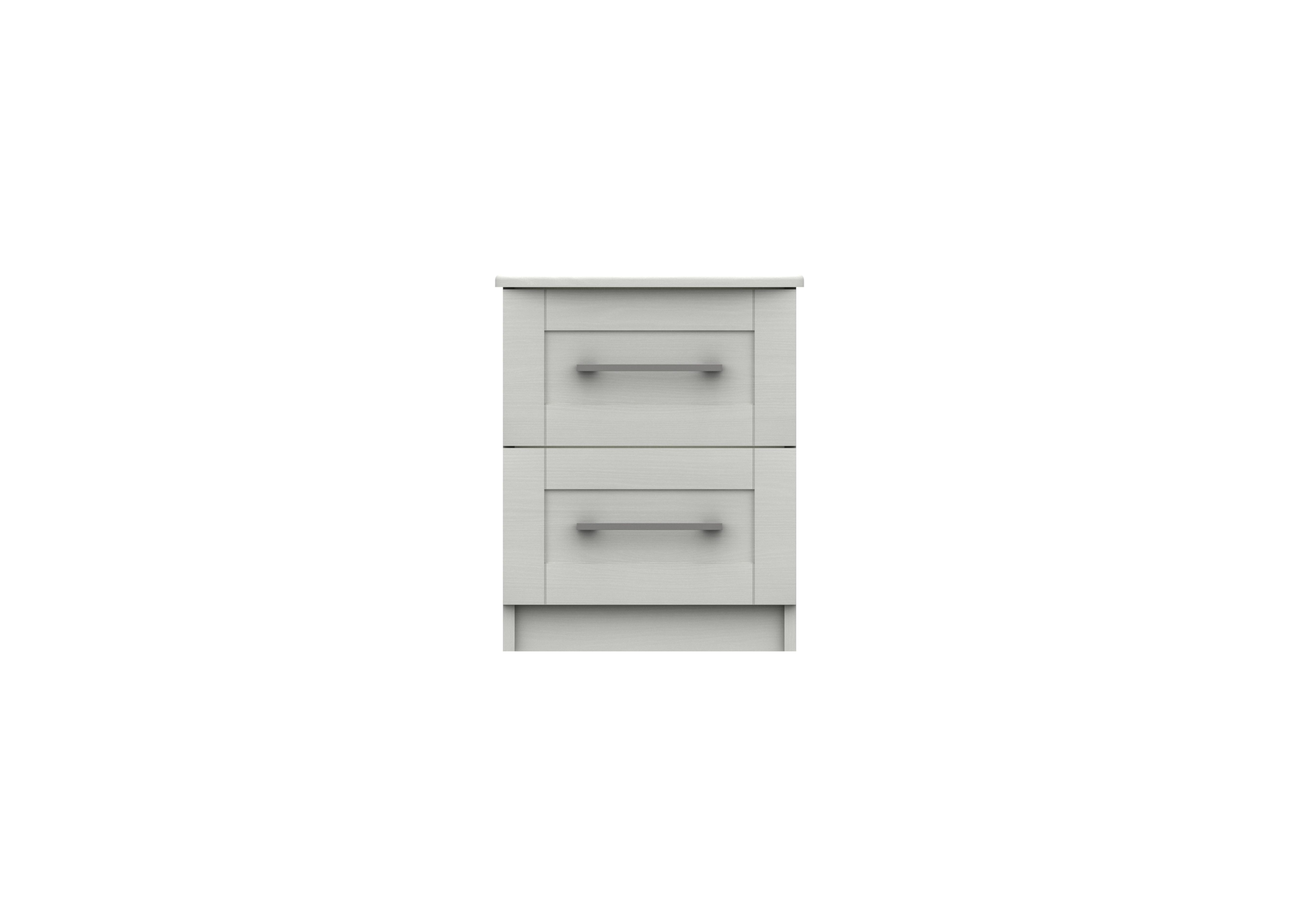 Fenchurch 2 Drawer Bedside Chest in White on Furniture Village