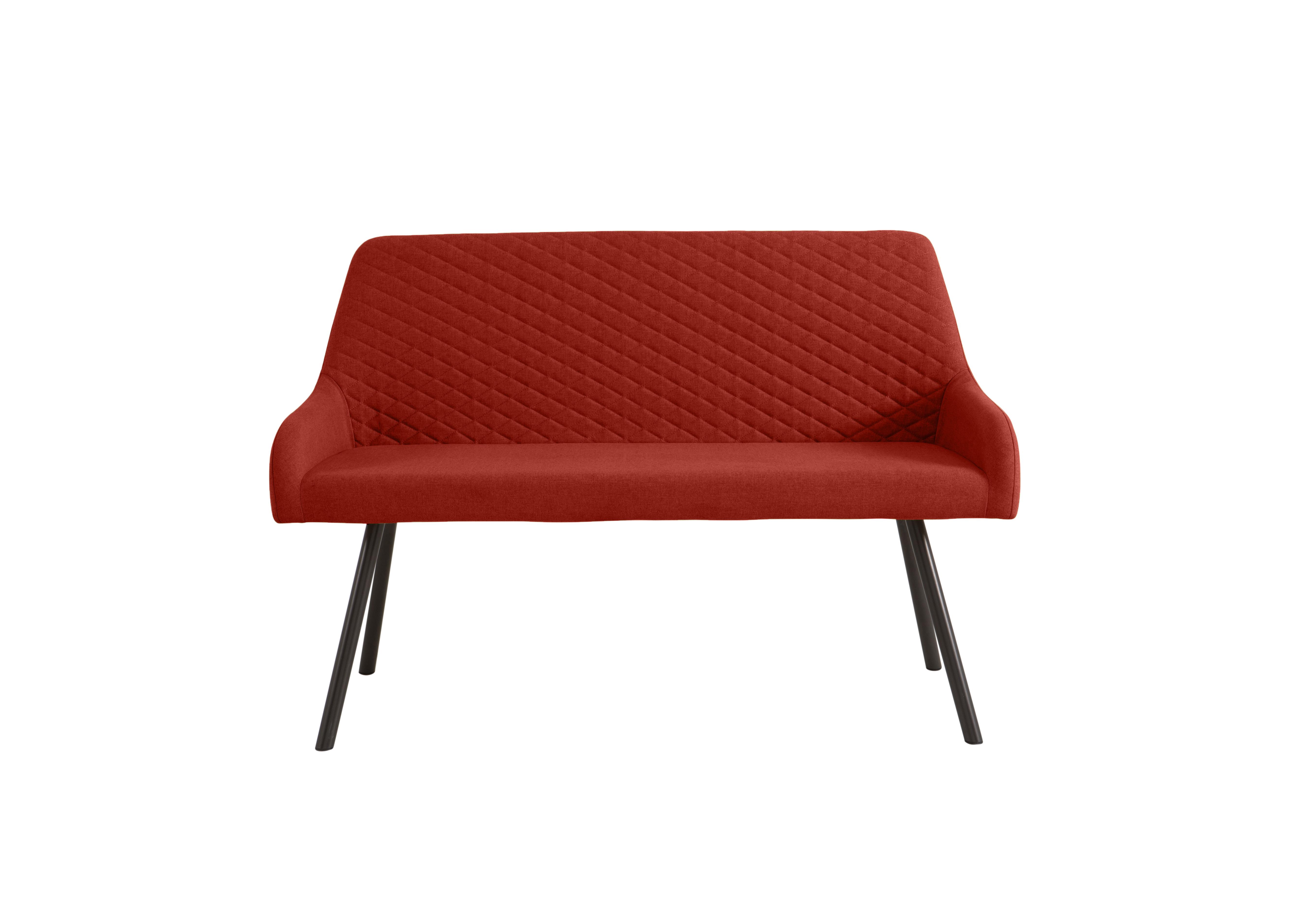 Rocket High Back Dining Bench in Burnt Orange on Furniture Village