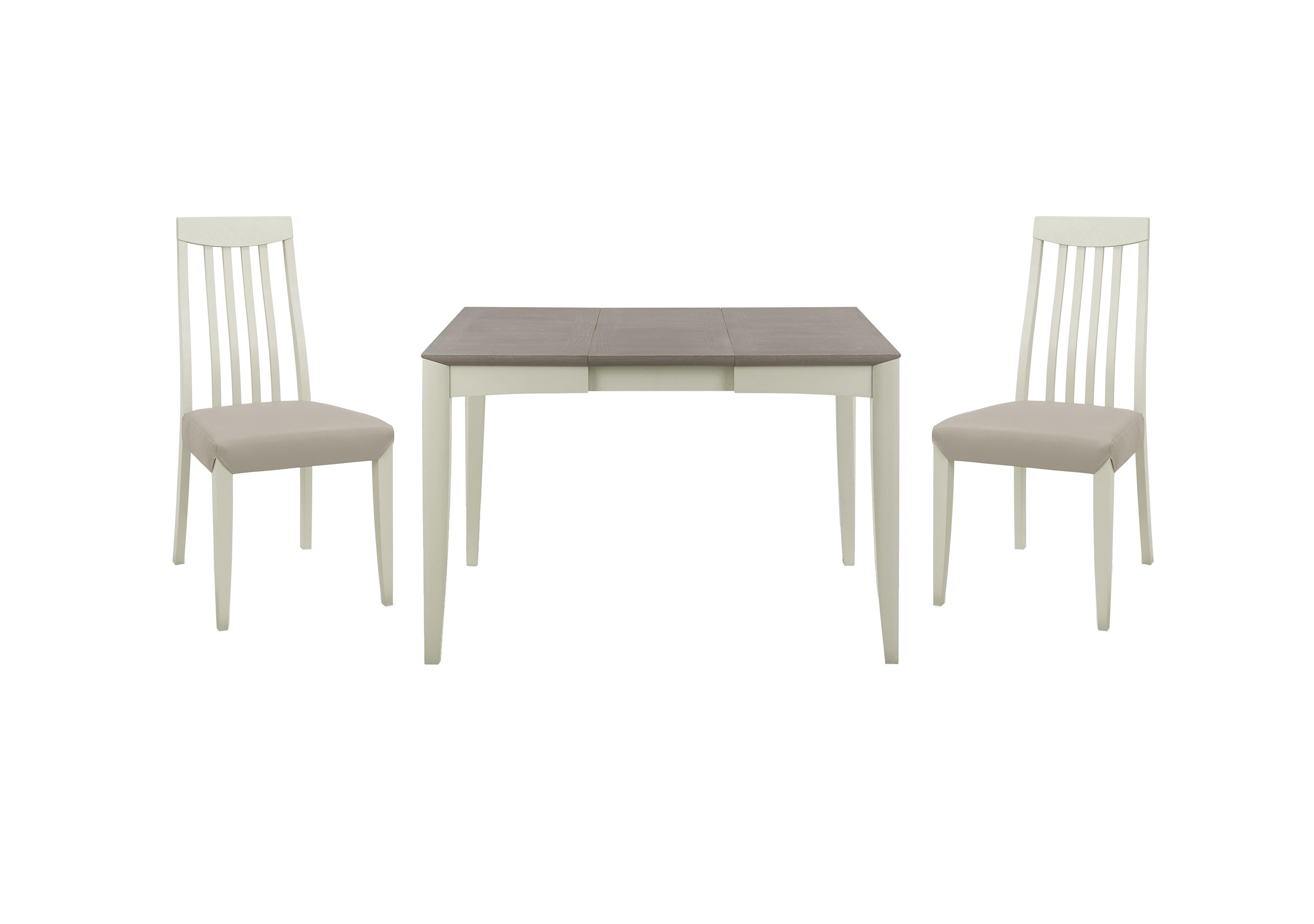 Skye Small Table and 2 Tall Chairs in Two Tone/Grey on Furniture Village