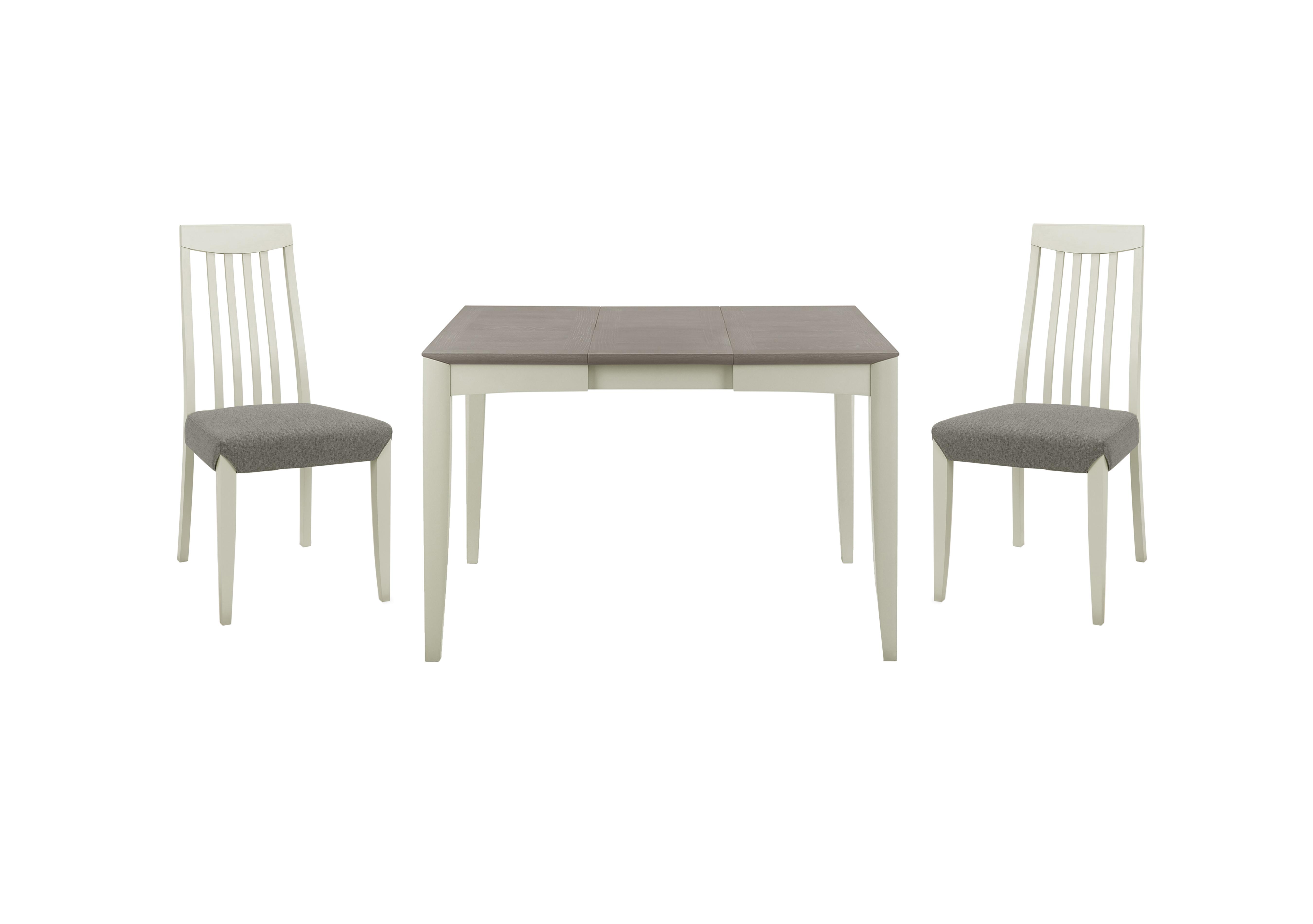 Skye Small Table and 2 Tall Chairs in Two Tone/Titanium on Furniture Village