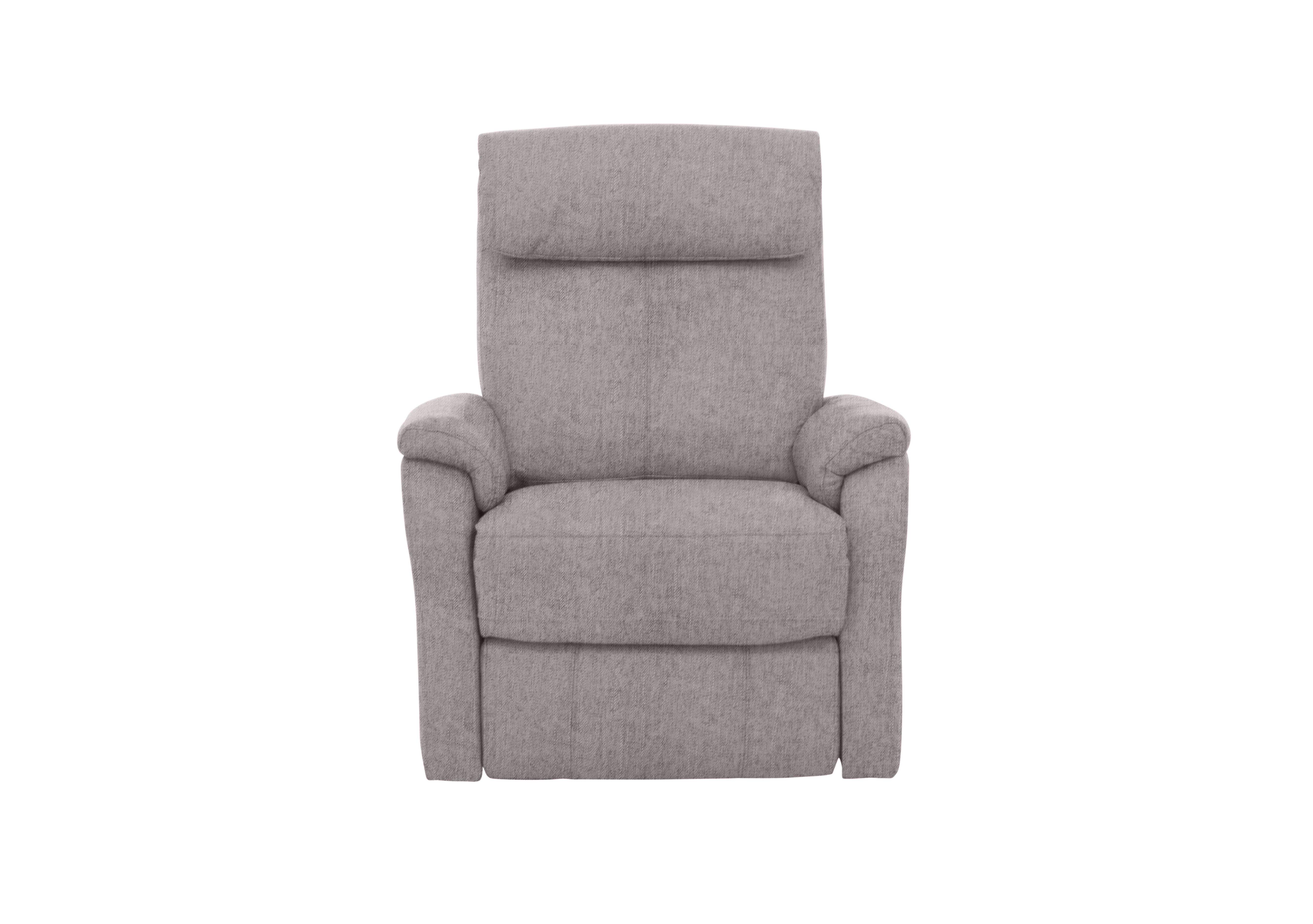 Rowan Fabric Swivel Rocker Recliner Armchair in Fab-Meo-R27 Pewter on Furniture Village