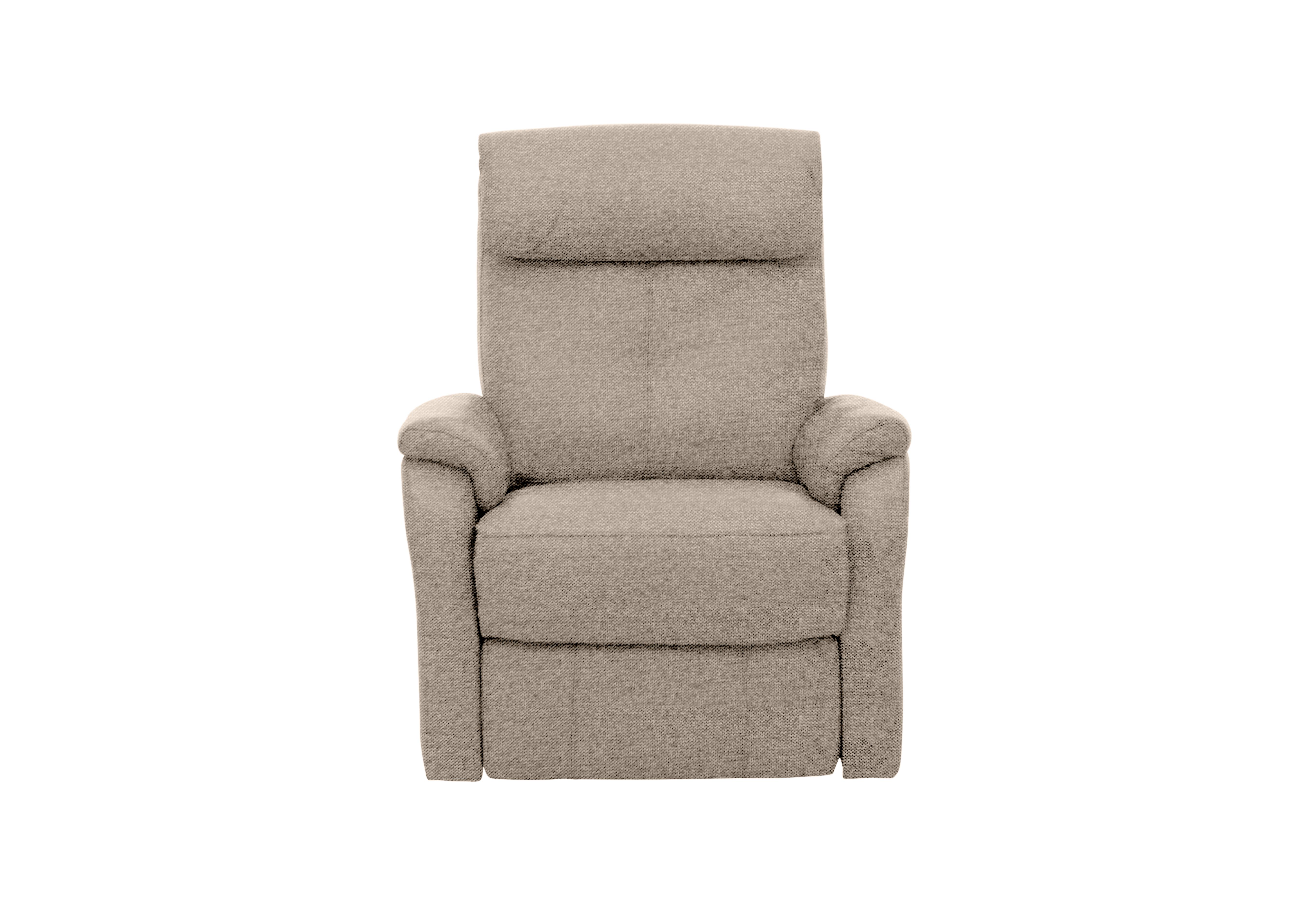 Rowan Fabric Swivel Rocker Recliner Armchair in Fab-Ska-R28 Beige on Furniture Village