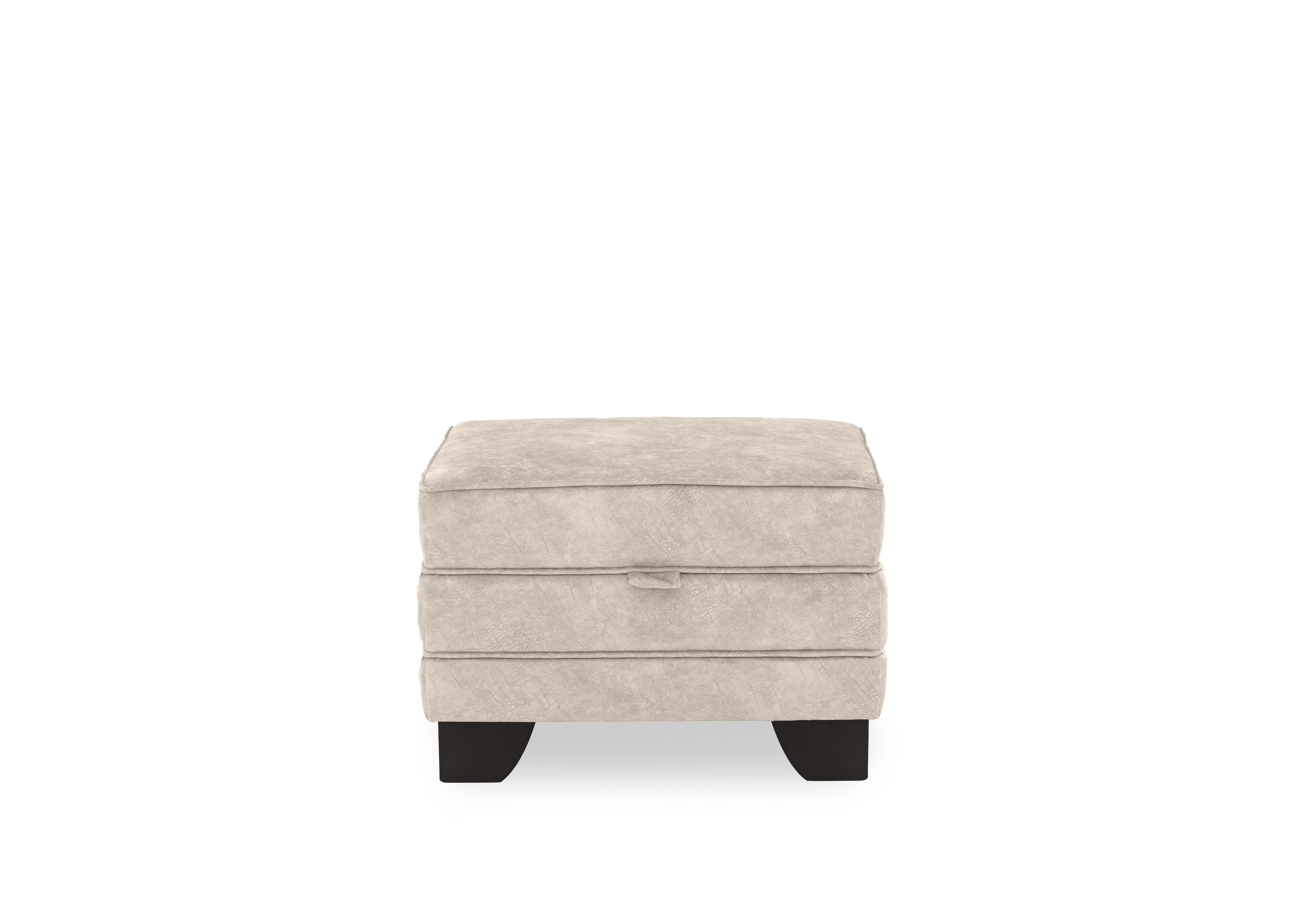 Ariana Small Storage Footstool in Cream on Furniture Village