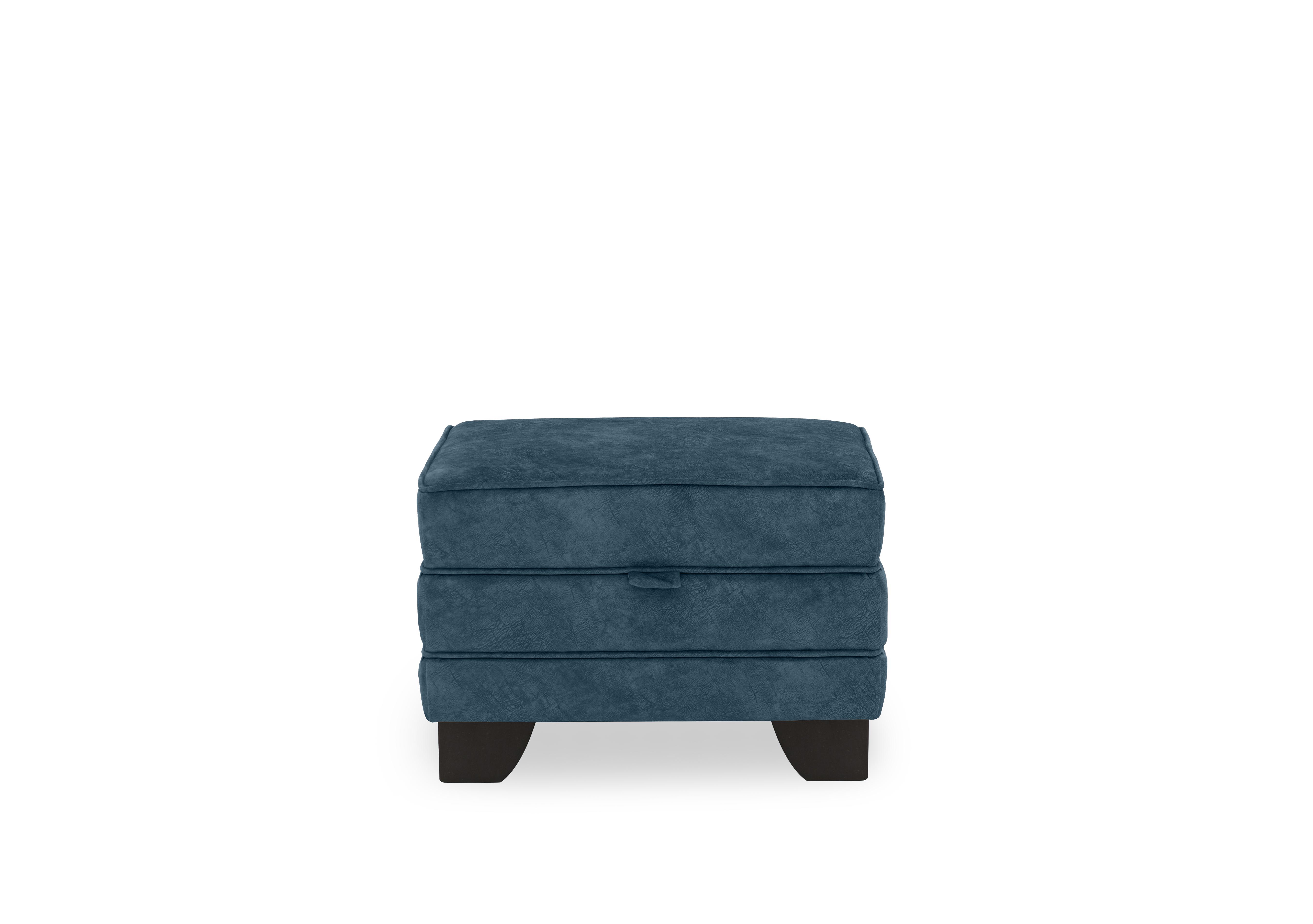 Ariana Small Storage Footstool in Ocean on Furniture Village