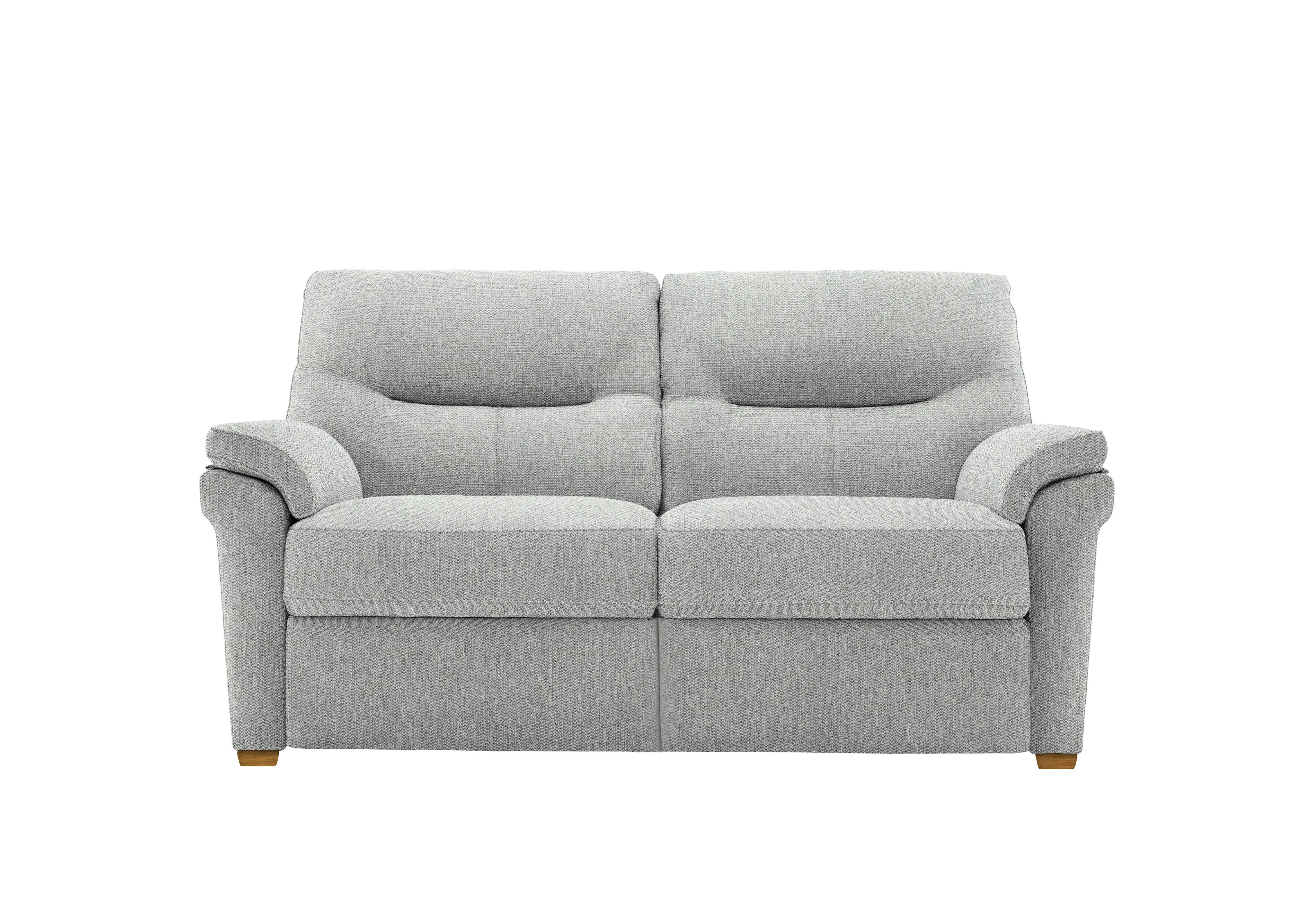 Seattle 2 Seater Fabric Sofa with Wooden Feet in A011 Swift Cygnet Ok on Furniture Village