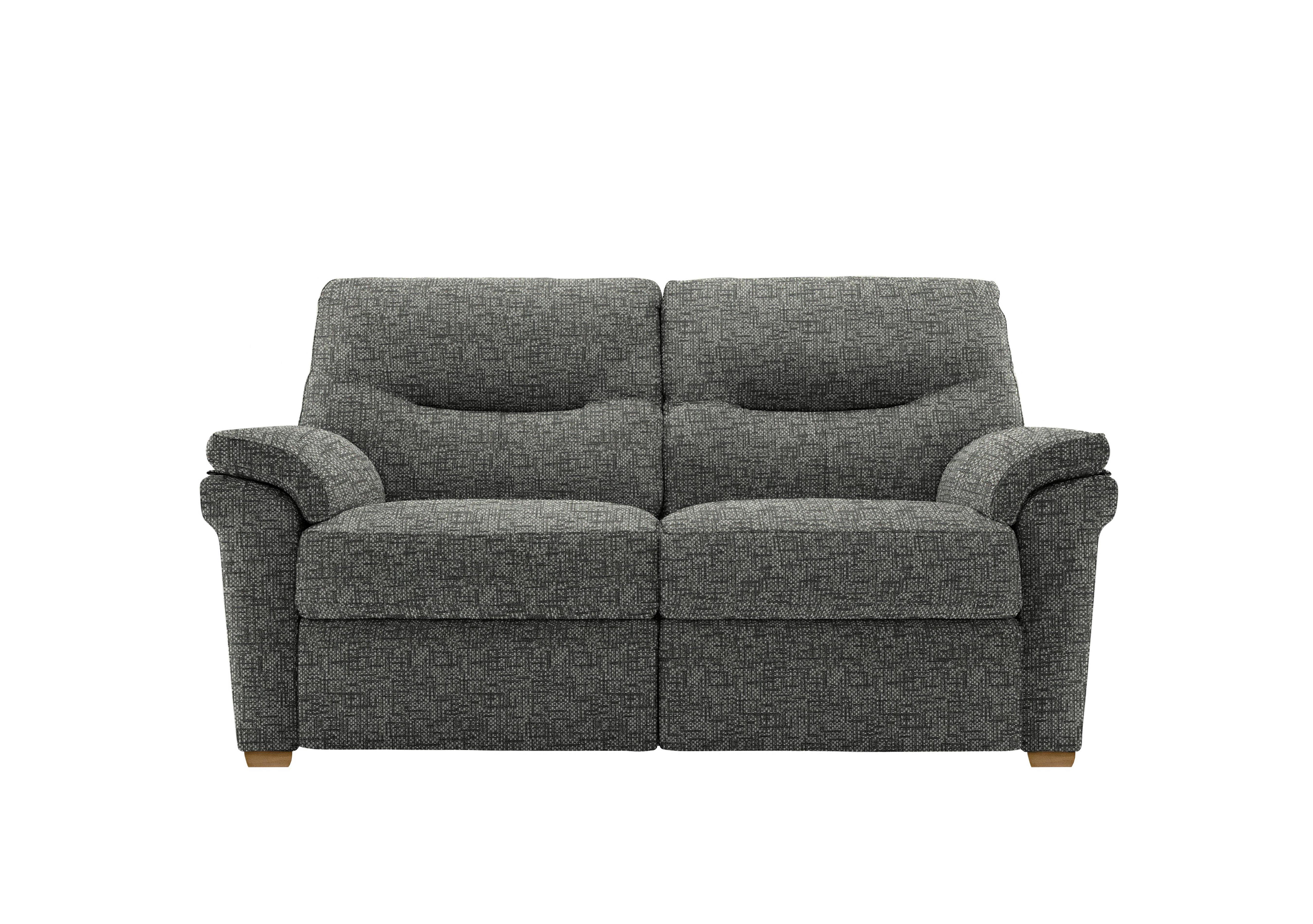 Seattle 2 Seater Fabric Sofa with Wooden Feet in B031 Remco Slate Ok on Furniture Village