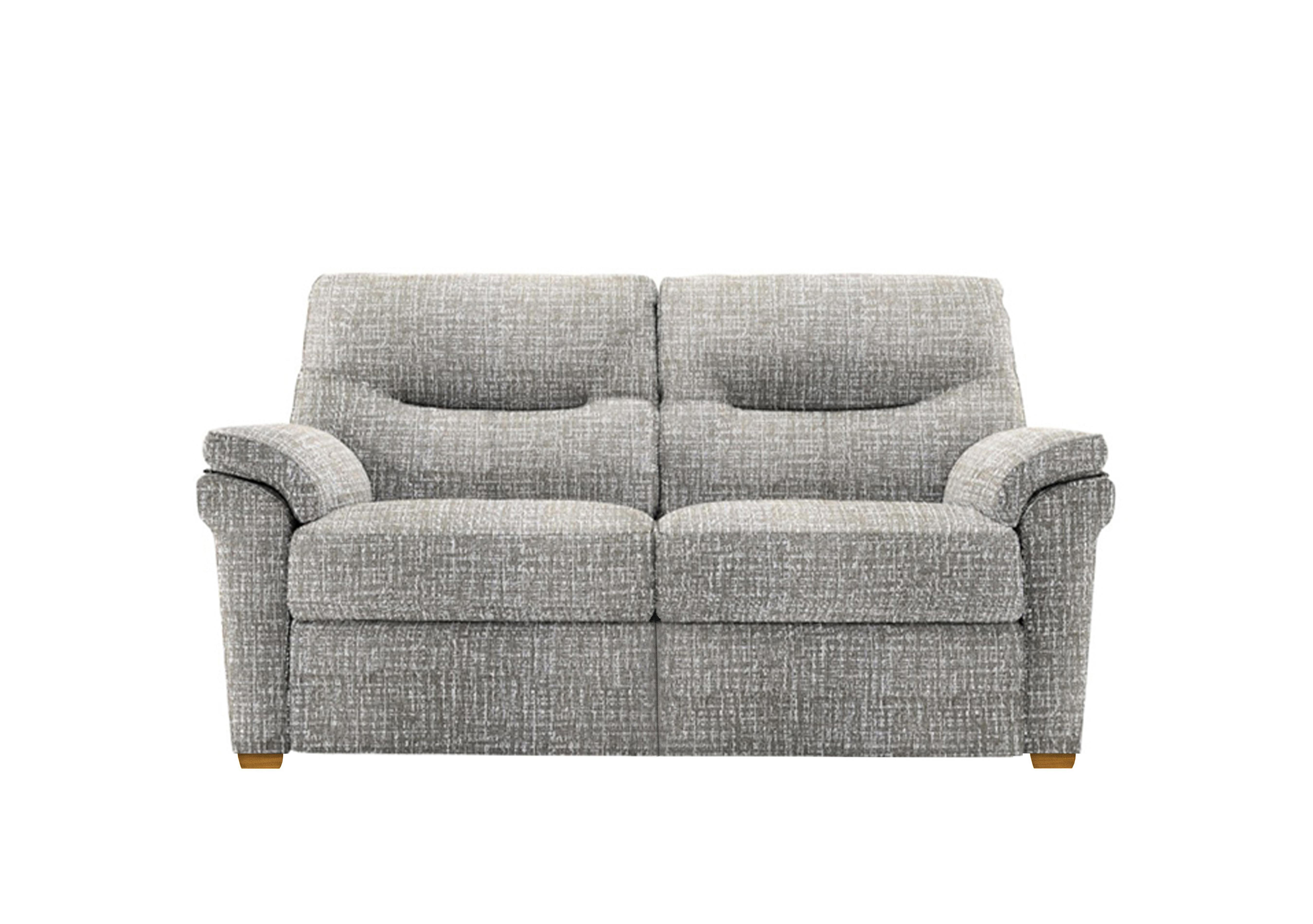 Seattle 2 Seater Fabric Sofa with Wooden Feet in B103 Shore Slate Ok on Furniture Village