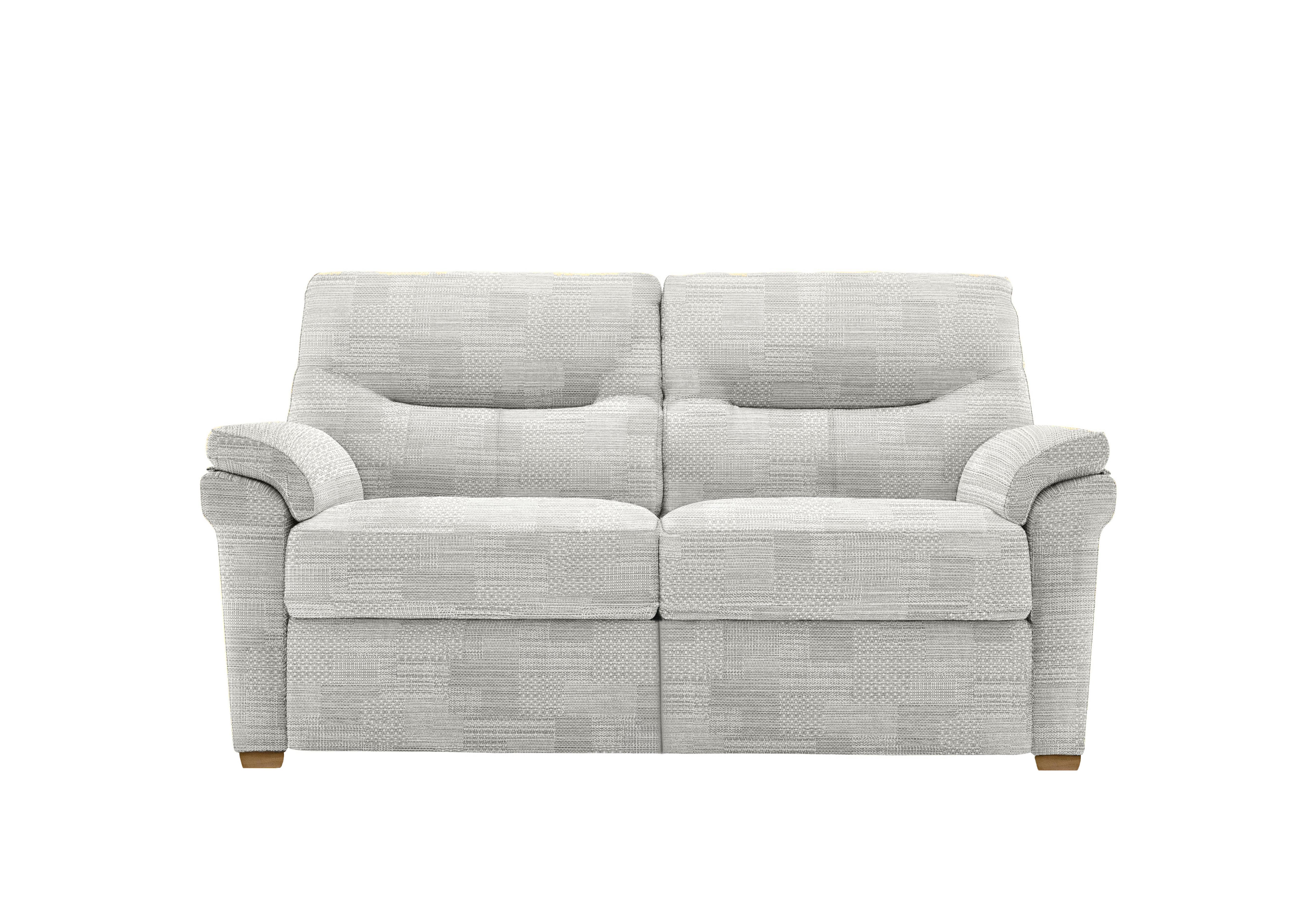 Seattle 2 Seater Fabric Sofa with Wooden Feet in B342 Lydia Blush Ok on Furniture Village