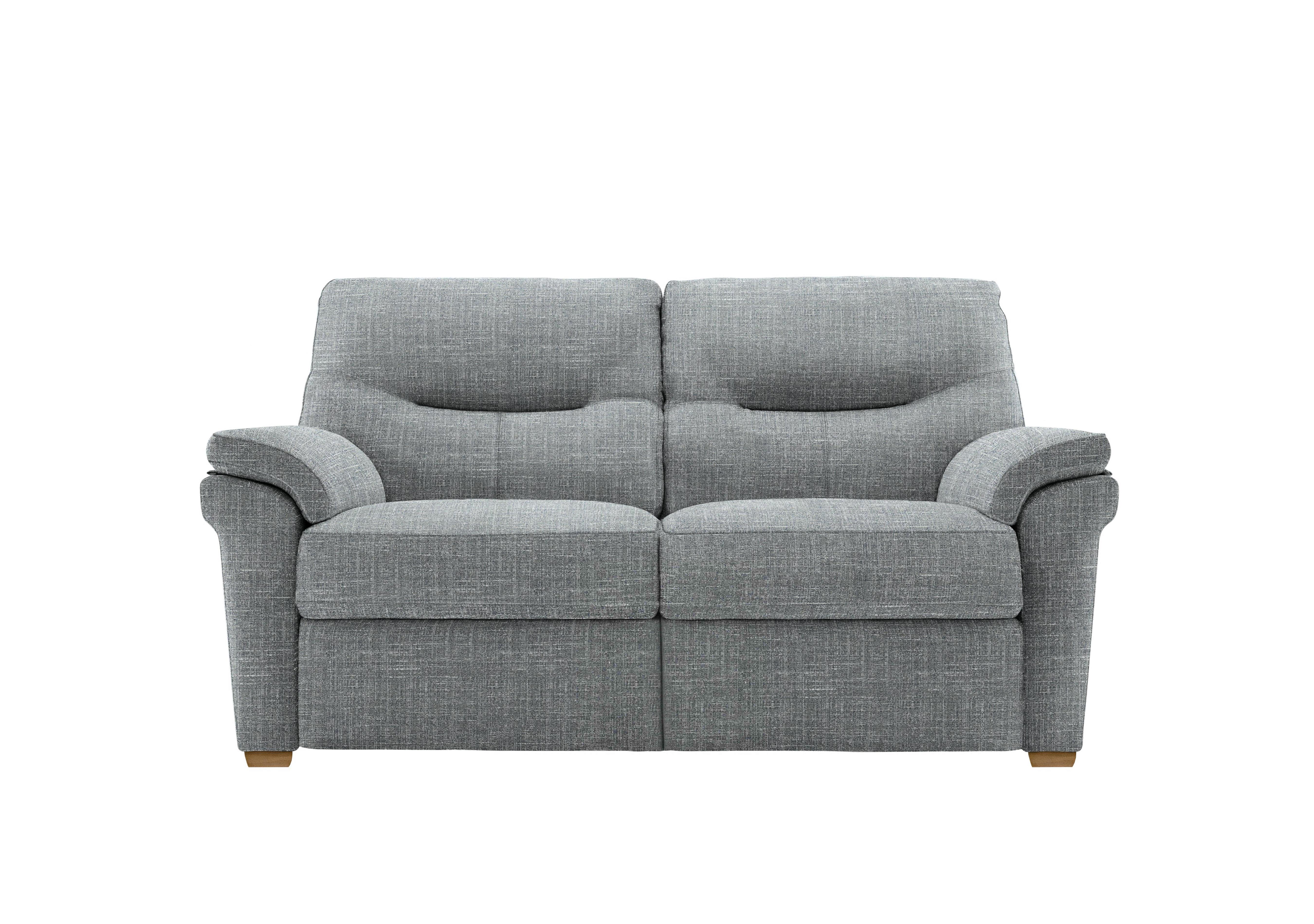 Seattle 2 Seater Fabric Sofa with Wooden Feet in B932 Beach Duck Egg Ok on Furniture Village