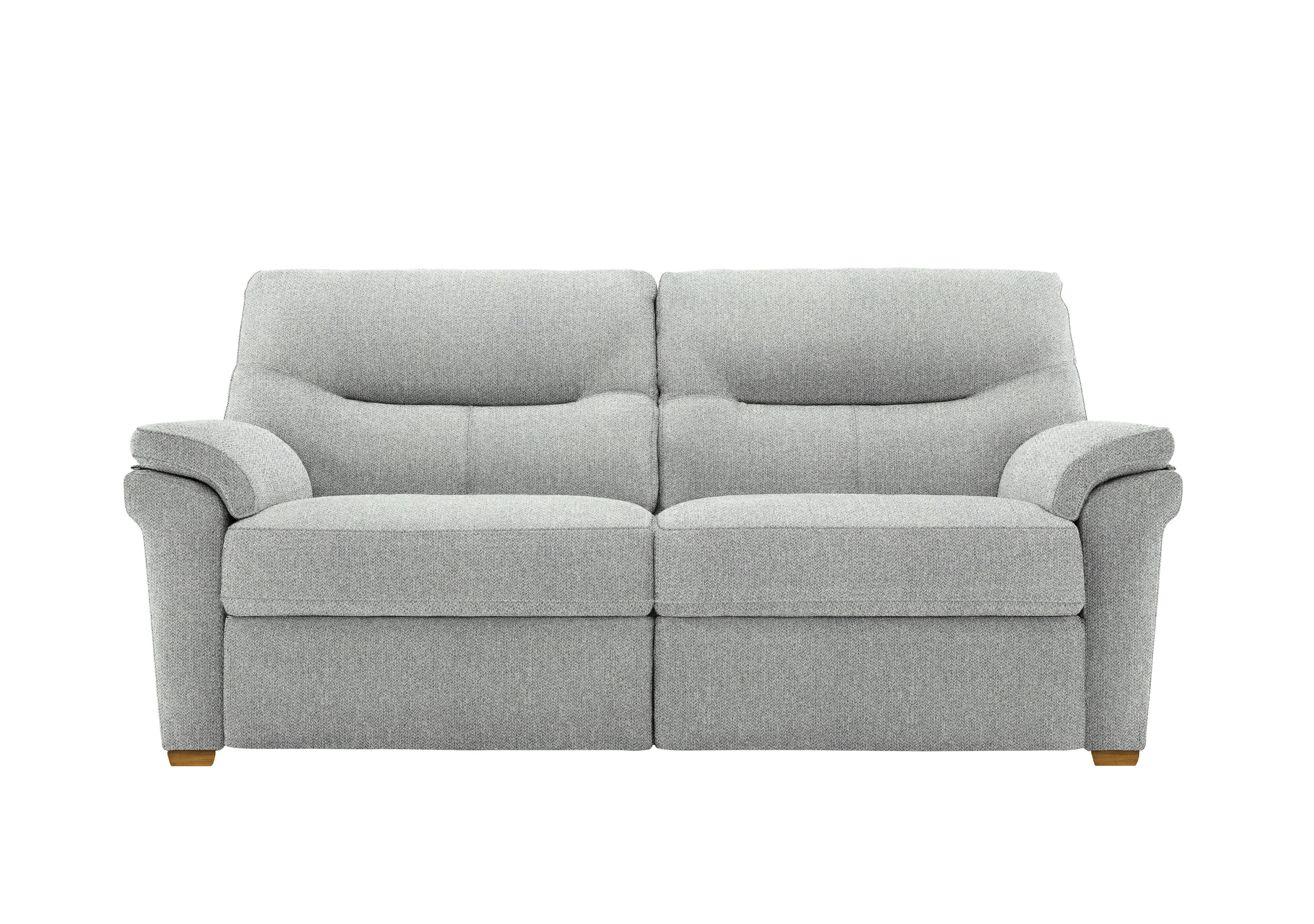 Seattle 3 Seater Fabric Sofa with Wooden Feet in A011 Swift Cygnet Ok on Furniture Village