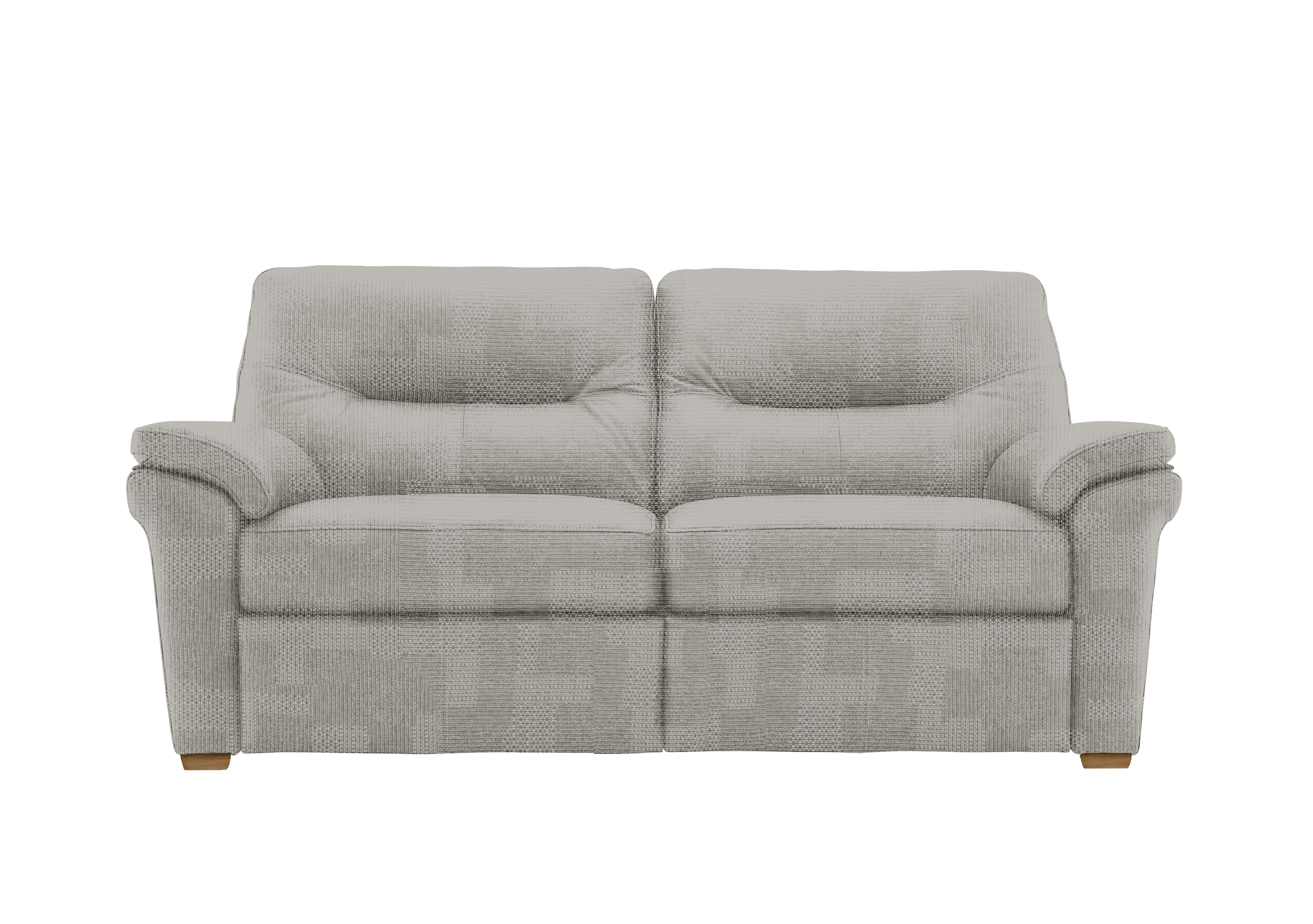 Seattle 3 Seater Fabric Sofa with Wooden Feet in A802 Faro Sky Ok on Furniture Village