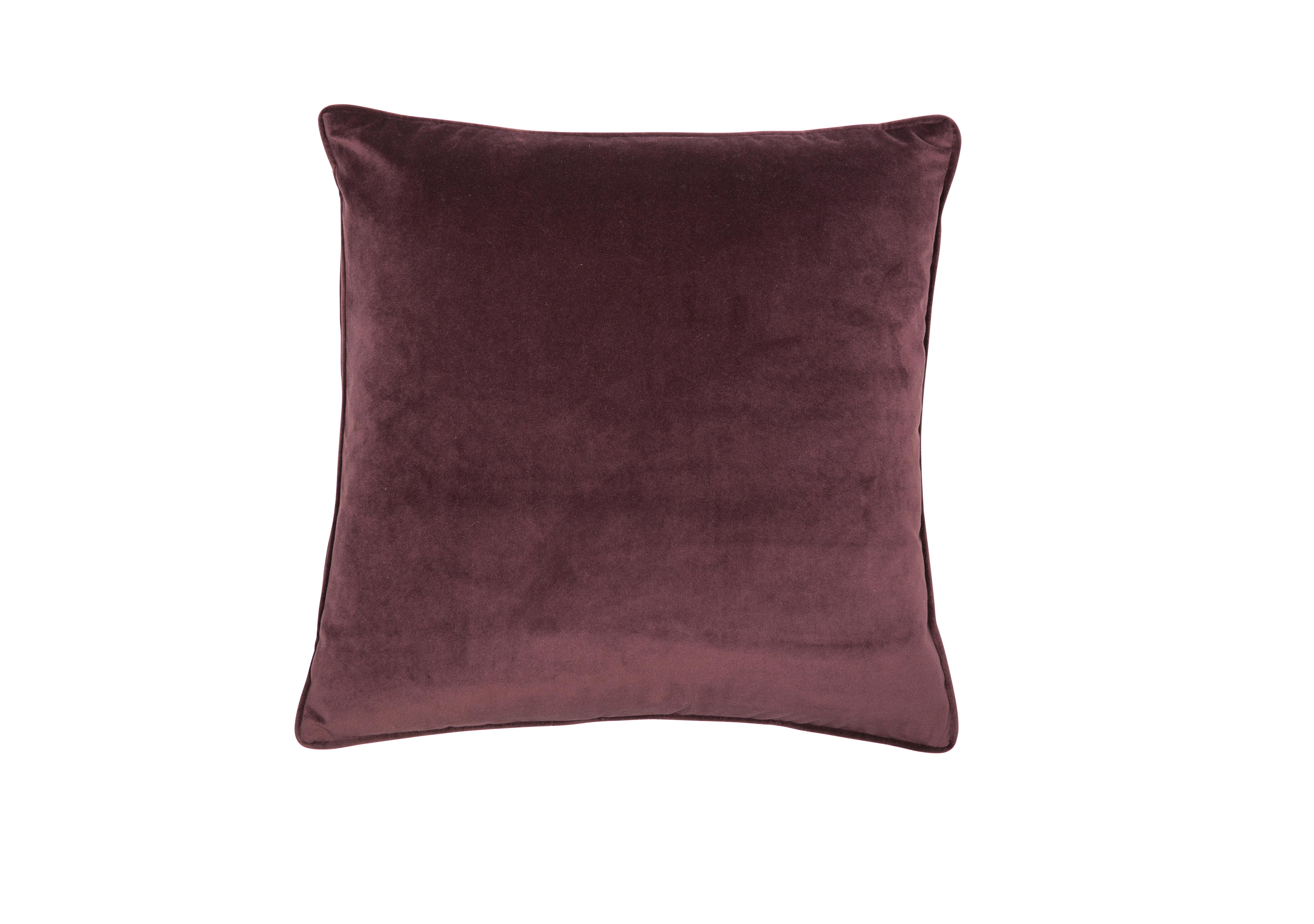 Luxe Cushion in Aubergine on Furniture Village