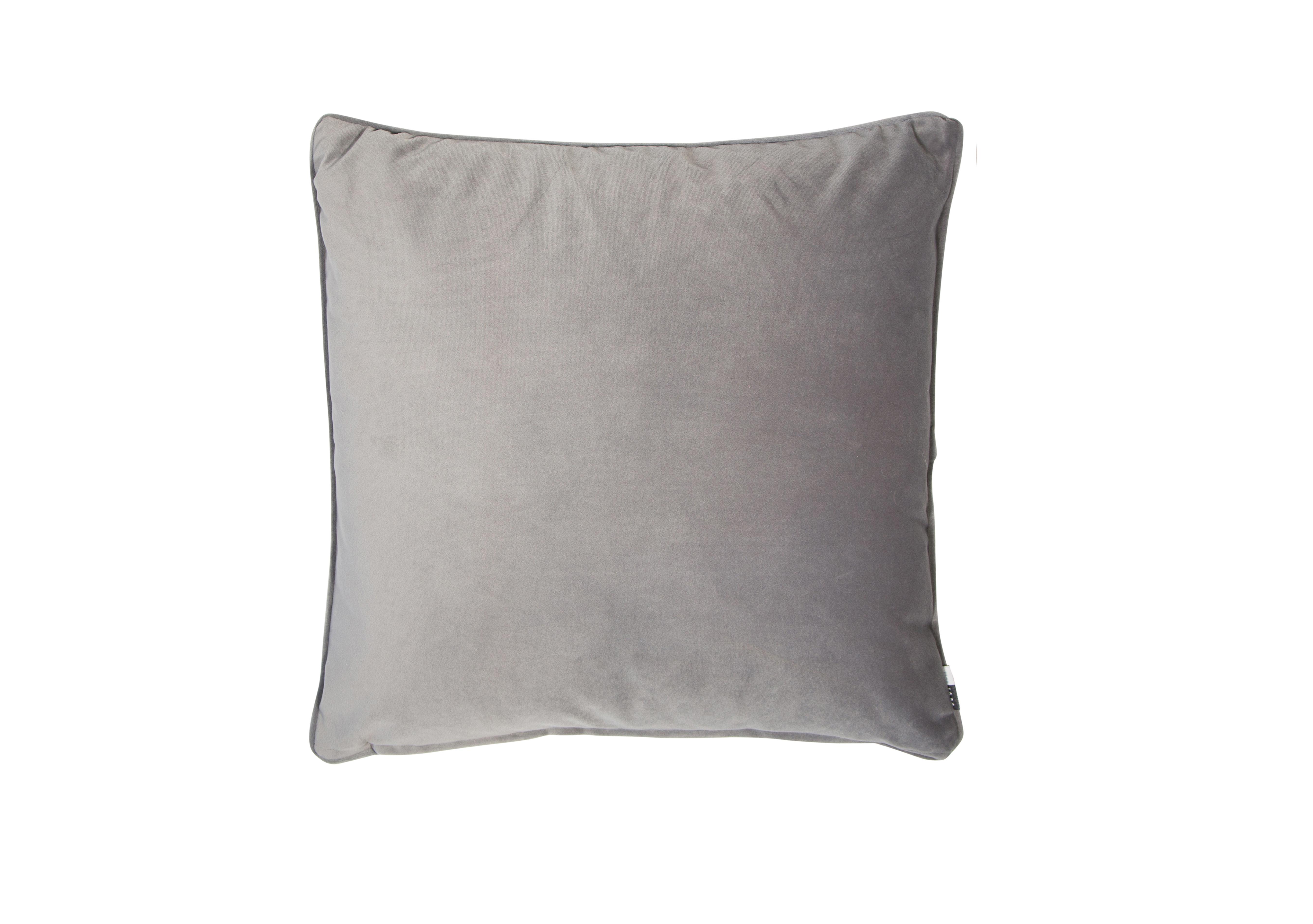 Luxe Cushion in Grey on Furniture Village