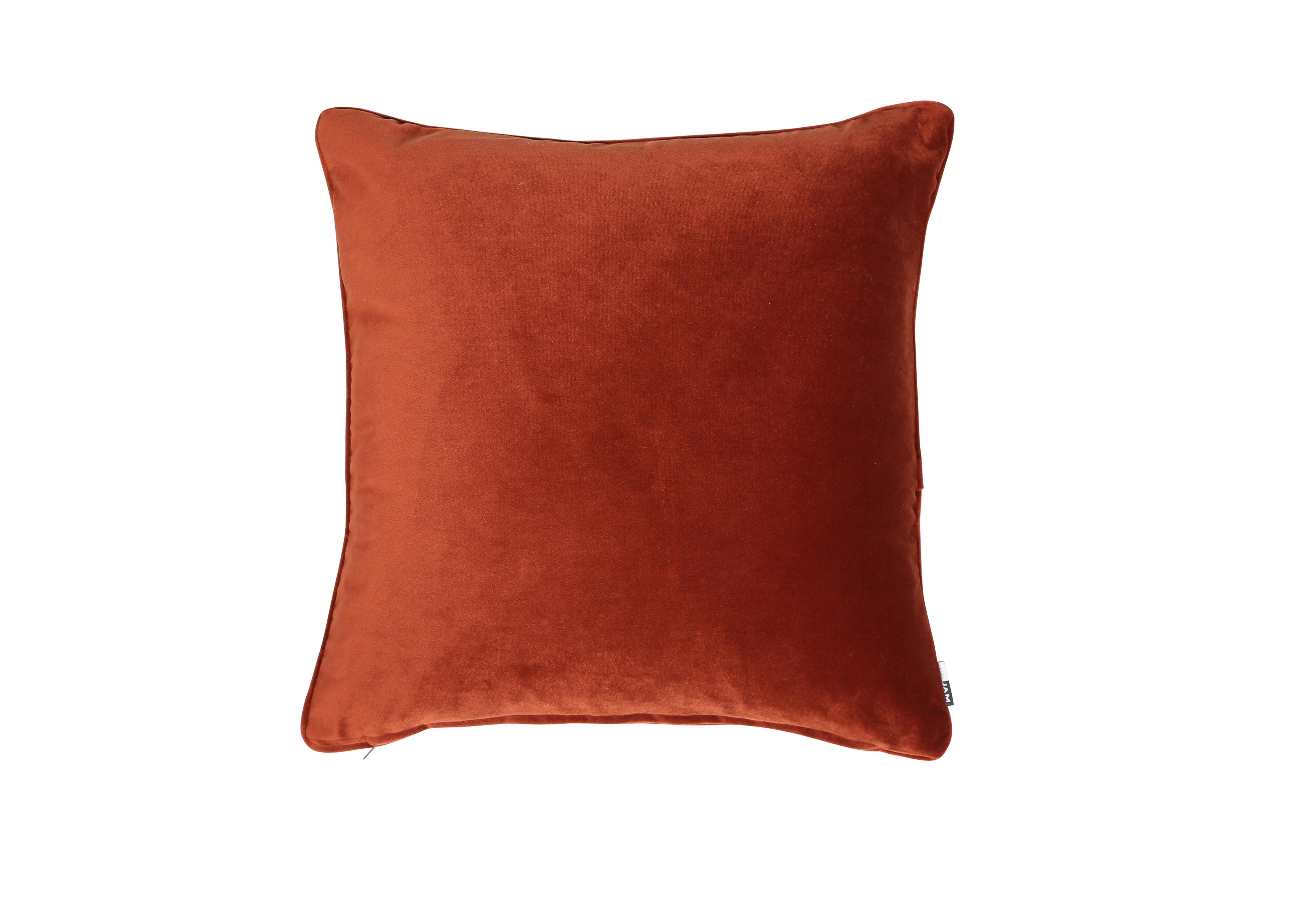 Luxe Cushion in Paprika on Furniture Village