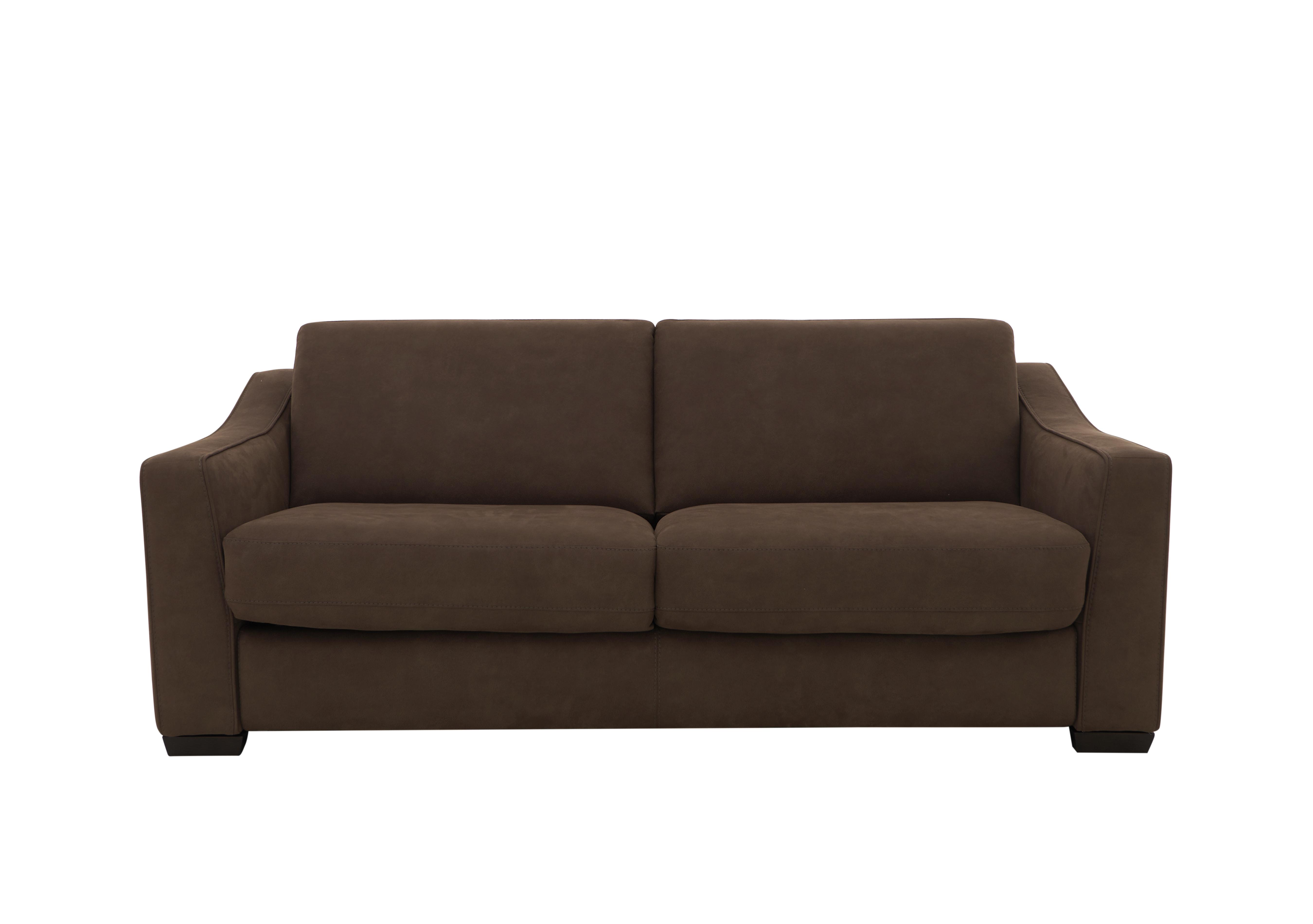 Optimus Space Saving Fabric Sofa Bed with Memory Foam Mattress in Bfa-Blj-R05 Hazelnut on Furniture Village