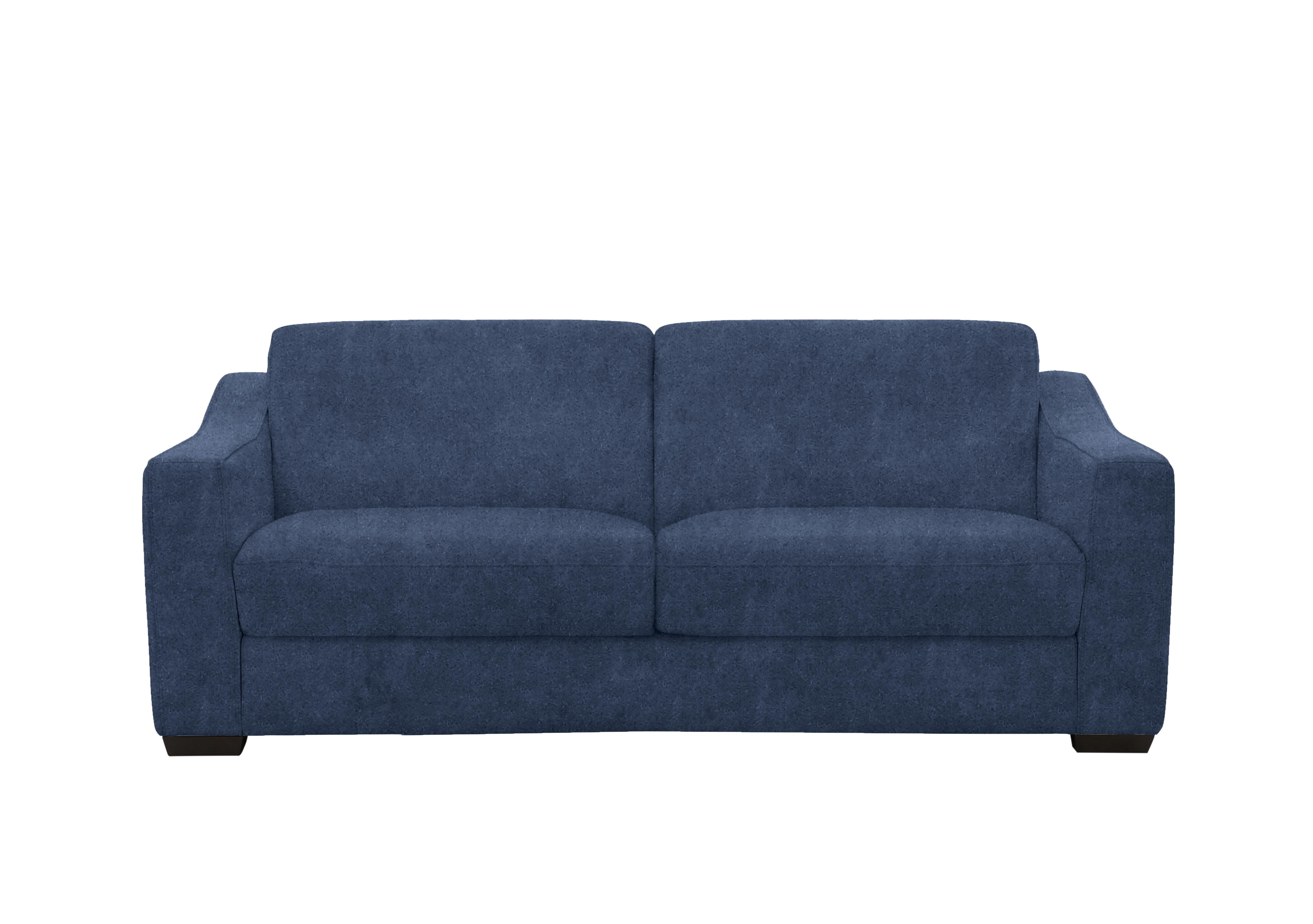 Optimus Space Saving Fabric Sofa Bed with Memory Foam Mattress in Bfa-Blj-R10 Blue on Furniture Village