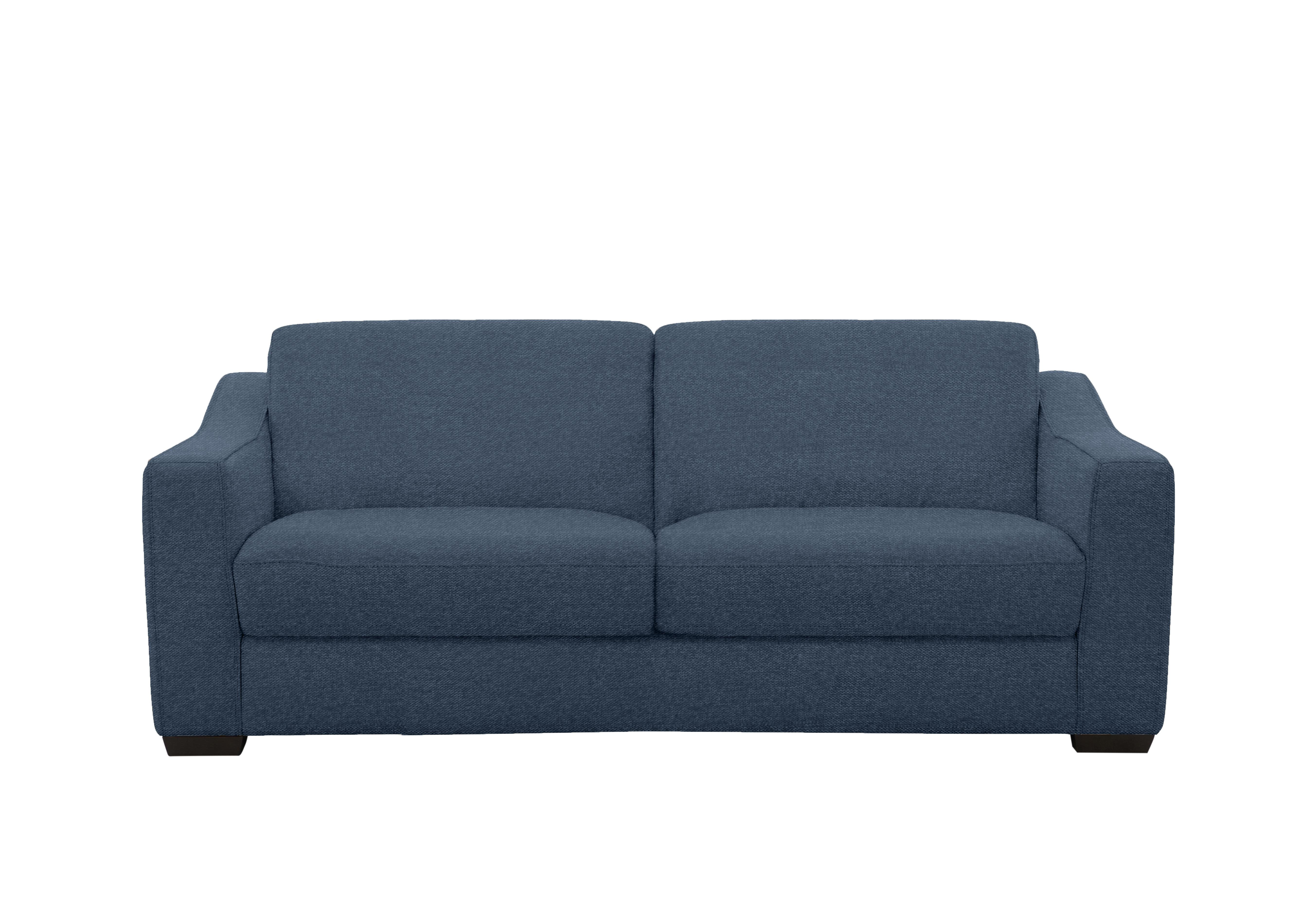 Optimus Space Saving Fabric Sofa Bed with Memory Foam Mattress in Fab-Blt-R38 Blue on Furniture Village